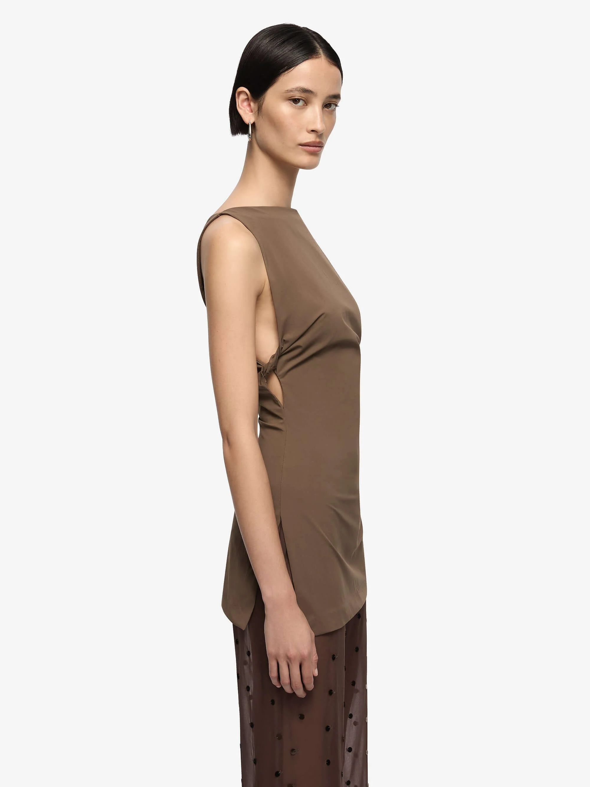 DOMENIC BOATNECK TOP - MILK CHOCOLATE - Image 3