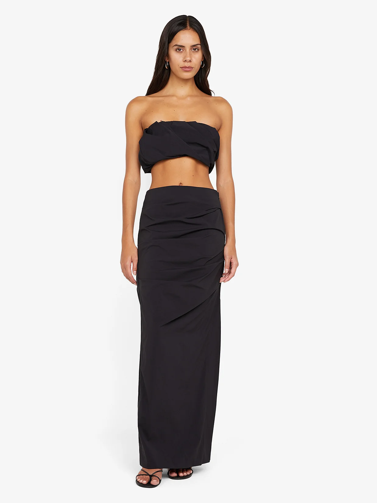 DOMENIC MAXI SKIRT - BLACK - Image 2