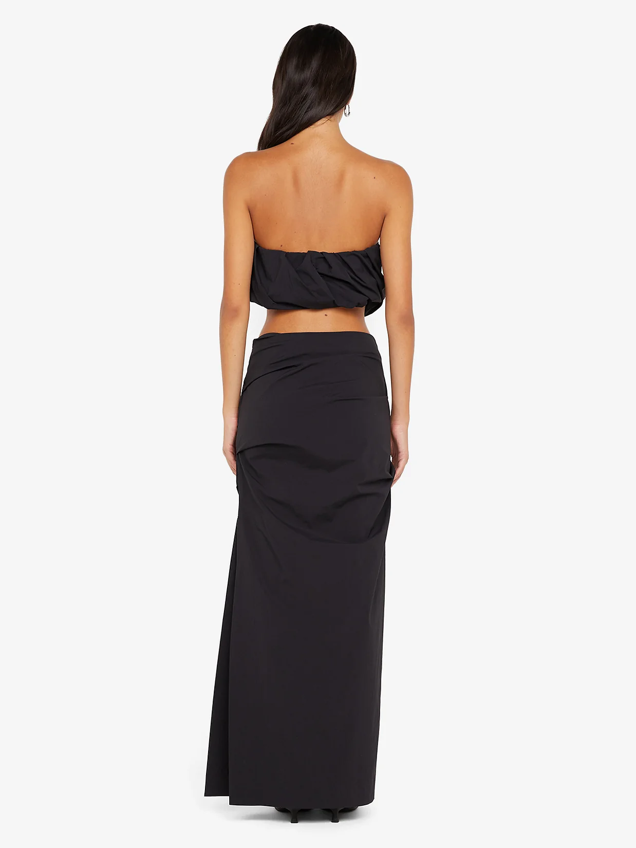 DOMENIC MAXI SKIRT - BLACK - Image 4