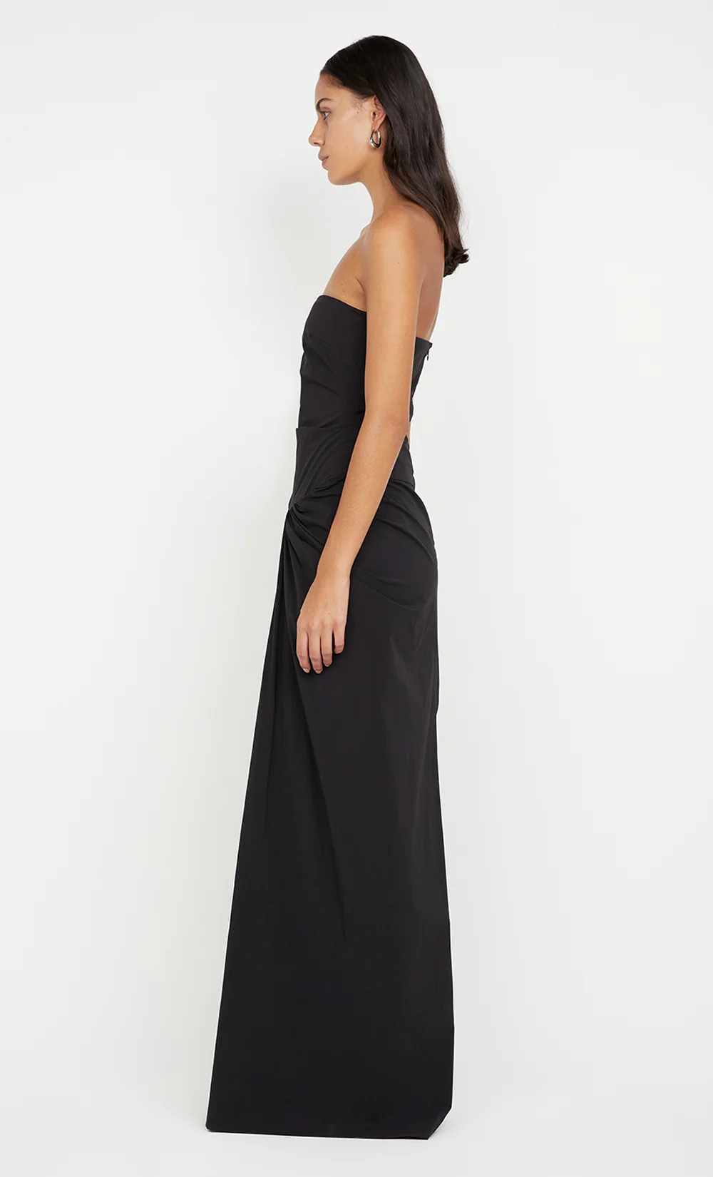 DOMENIC STRAPLESS DRESS - BLACK - Image 5