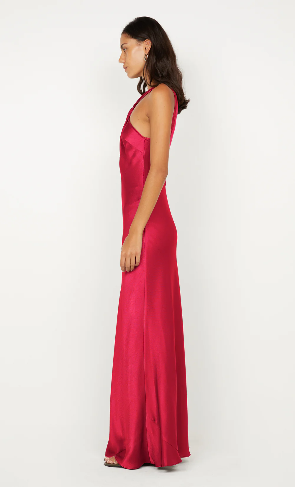 ELISIA TWIST MAXI DRESS - STRAWBERRY - Image 4