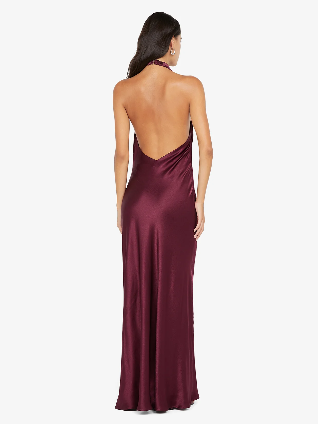 ELISIA WRAP MAXI DRESS - PLUM - Image 4