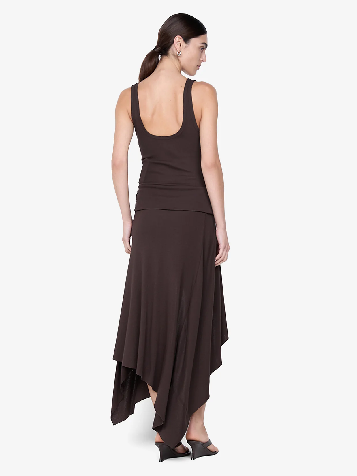 EMERSON TANK DRESS - DARK CHOCOLATE - Image 3