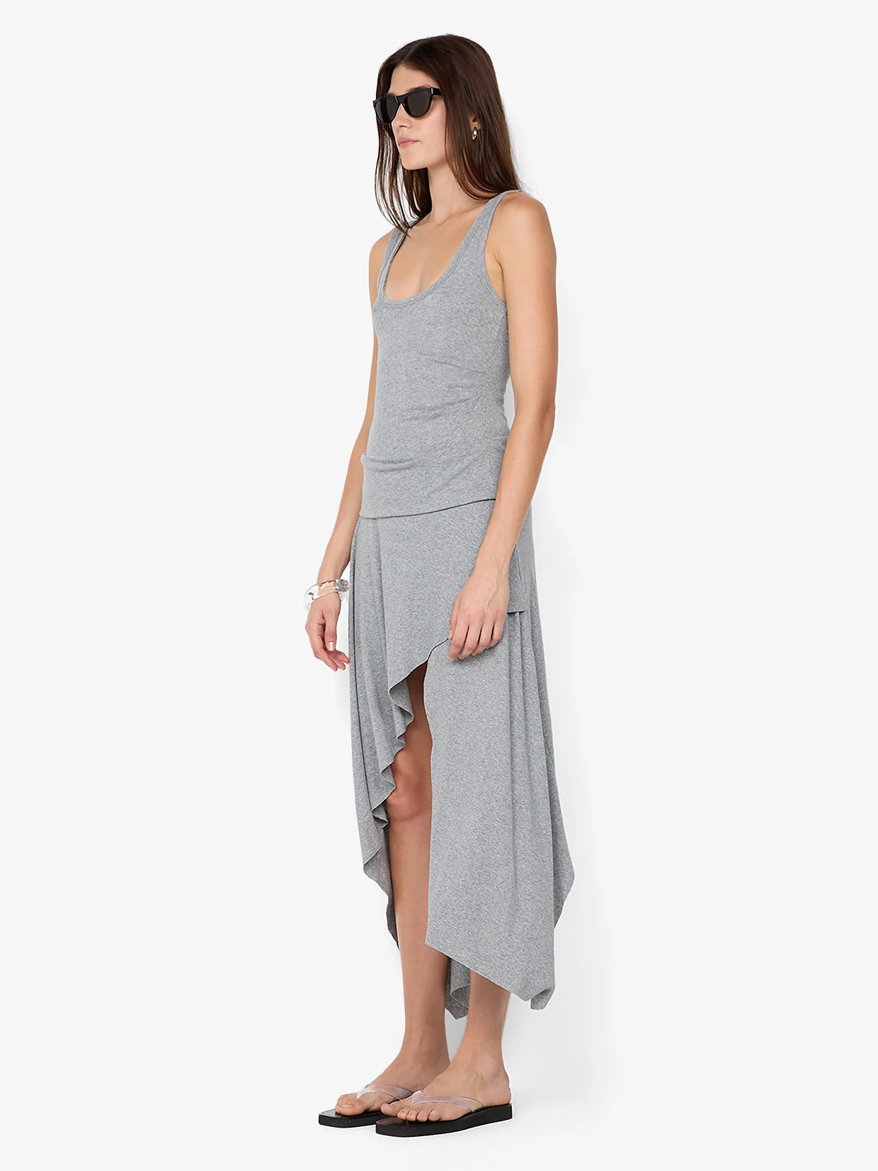 EMERSON TANK DRESS - GREY MARLE - Image 3