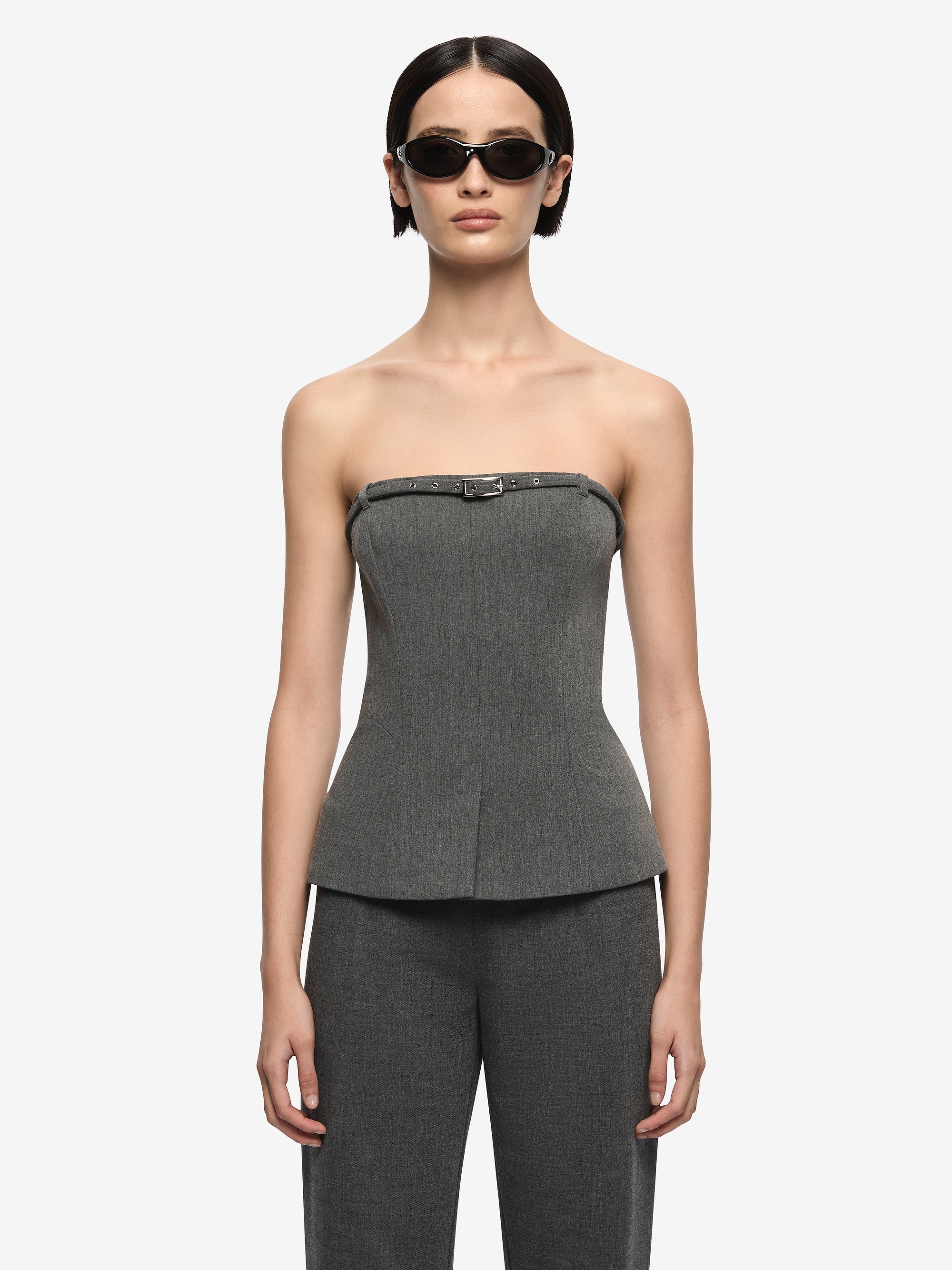 ESTELLE SLIM PANT - CHARCOAL - Image 2