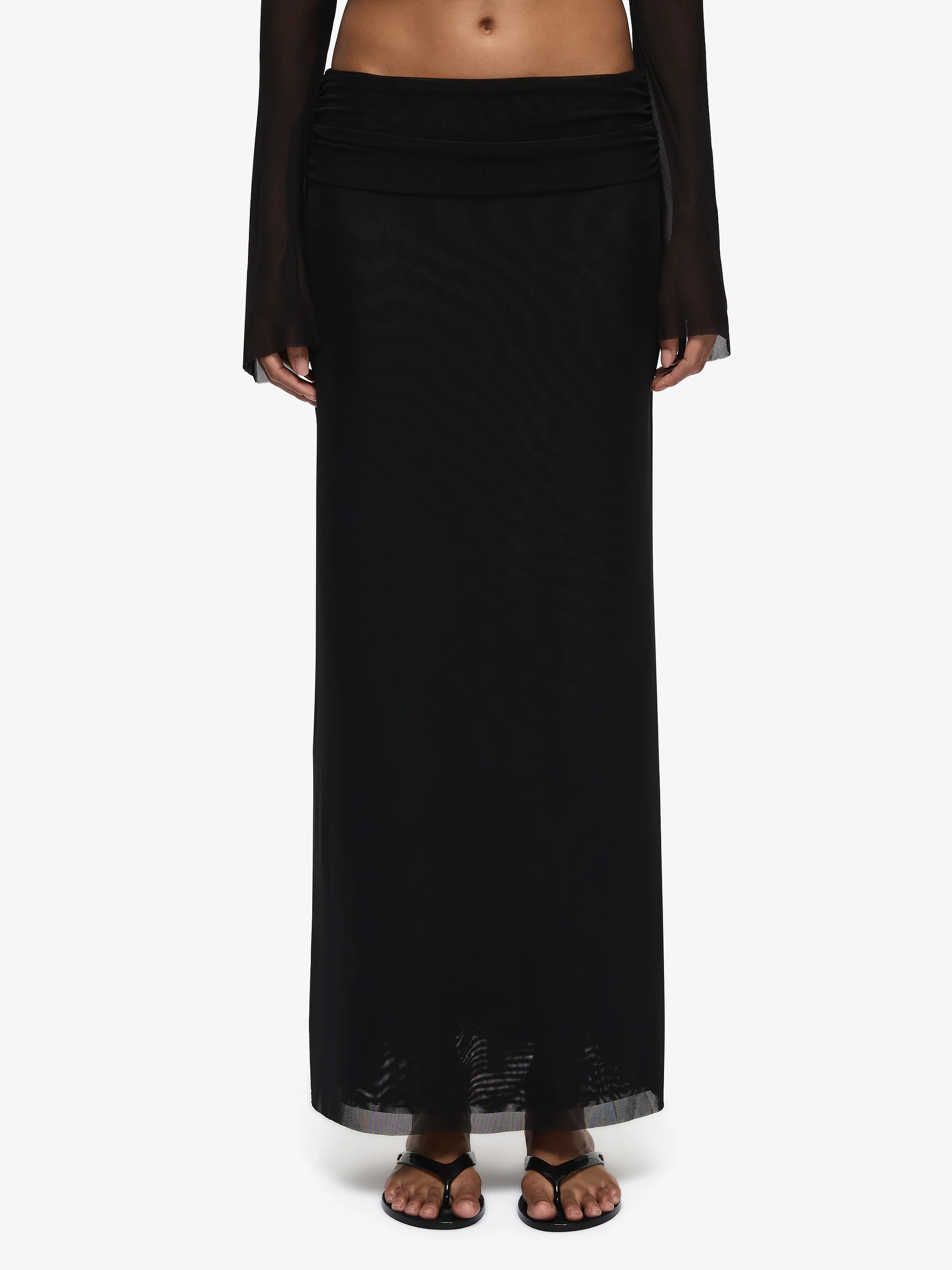 EVA MAXI SKIRT - BLACK - Image 2