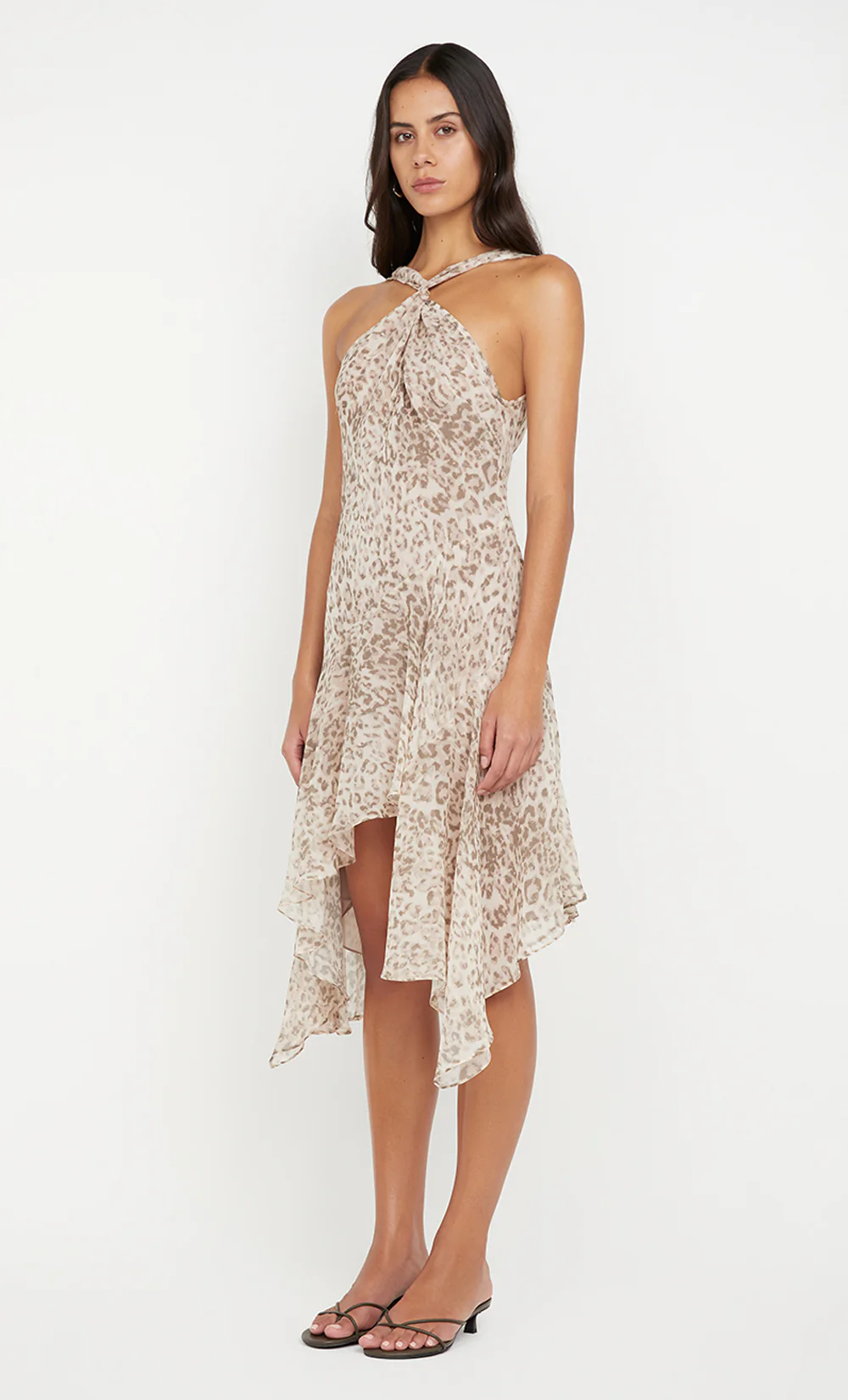 FELINE MIDI DRESS - FADED LEOPARD - Image 3