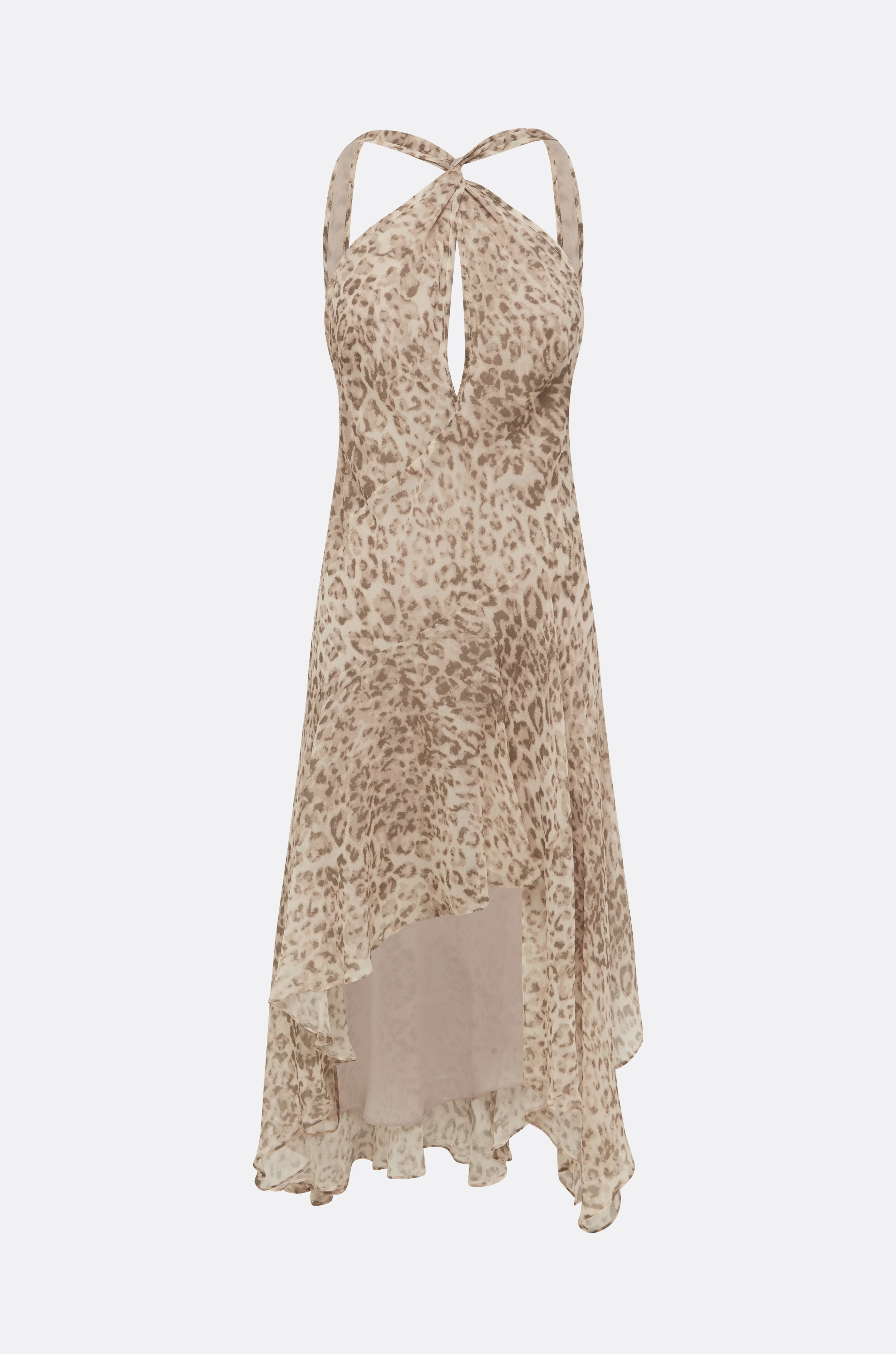FELINE MIDI DRESS - FADED LEOPARD - Image 6