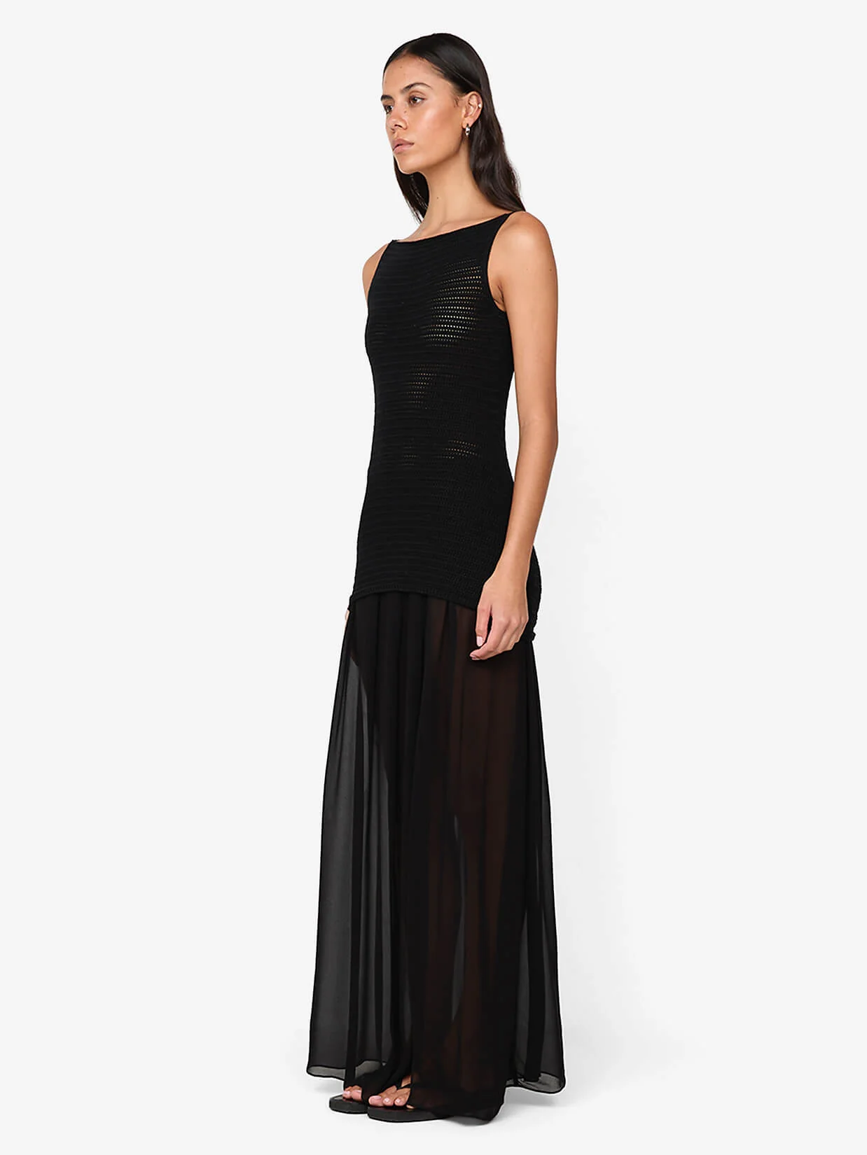 FILIPPA MAXI SKIRT - BLACK - Image 2