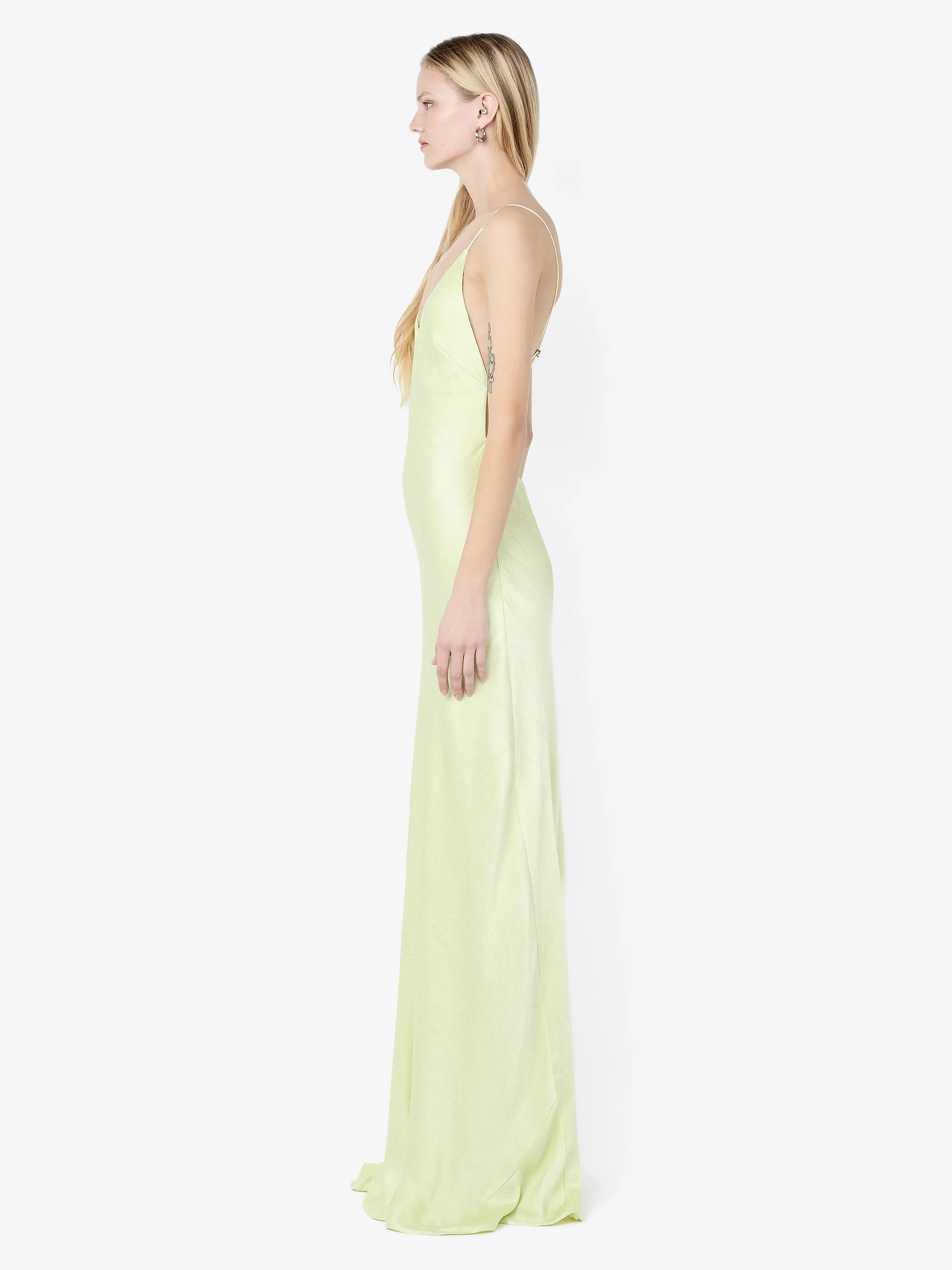 FLORENCE SCOOP MAXI DRESS - WASABI - Image 4