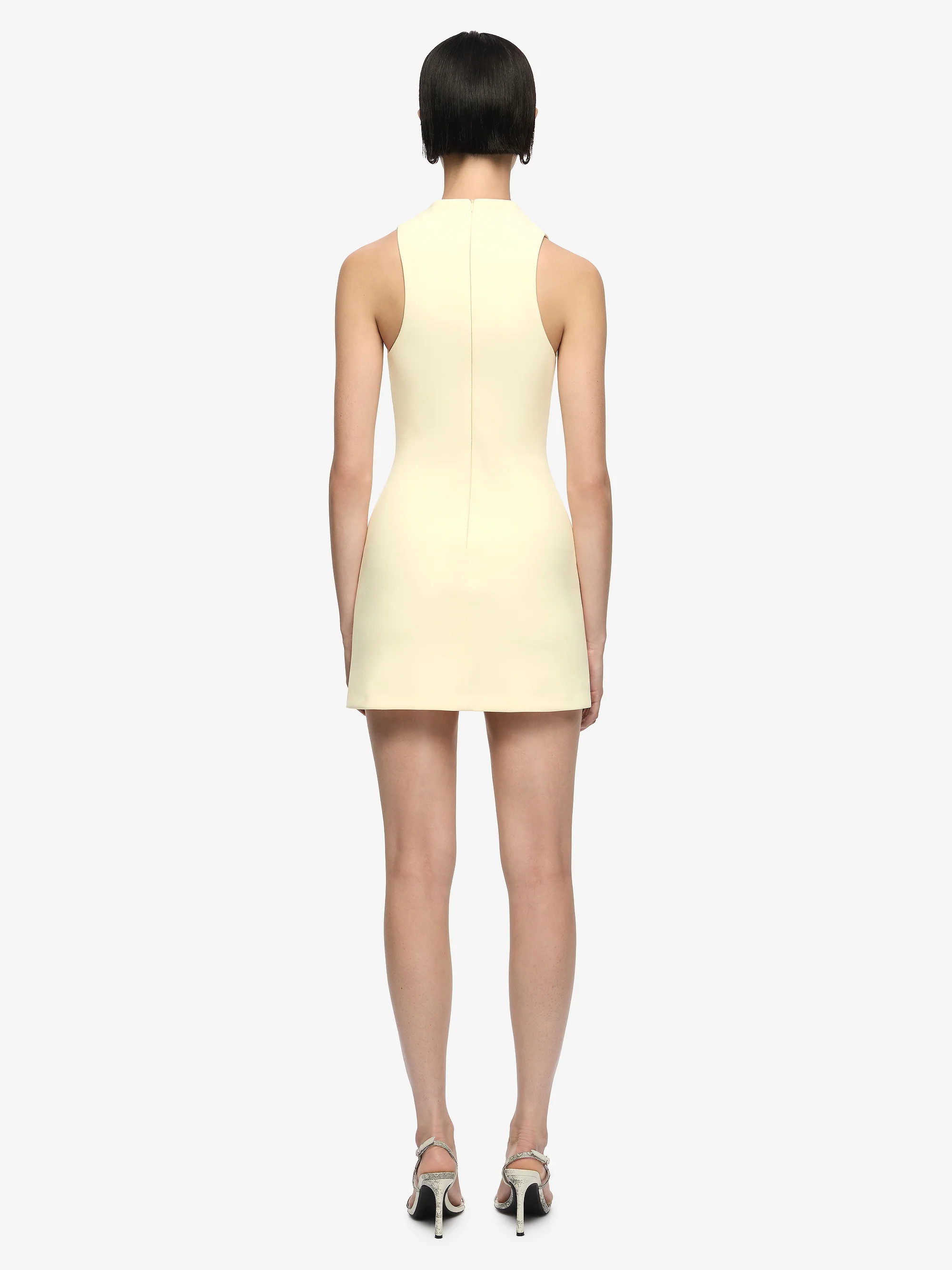 GEMMA RACER MINI DRESS - LEMON SORBET - Image 4