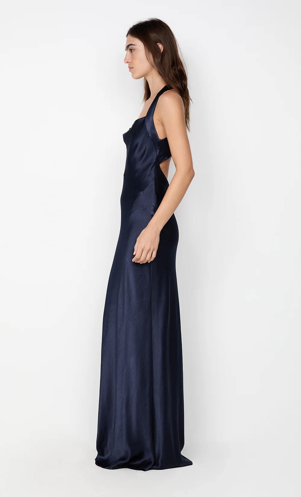 GIA HALTER MAXI DRESS - INK - Image 3