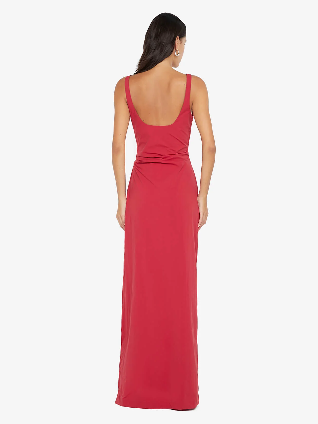DANTE TUCK MAXI DRESS - CHERRY - Image 3