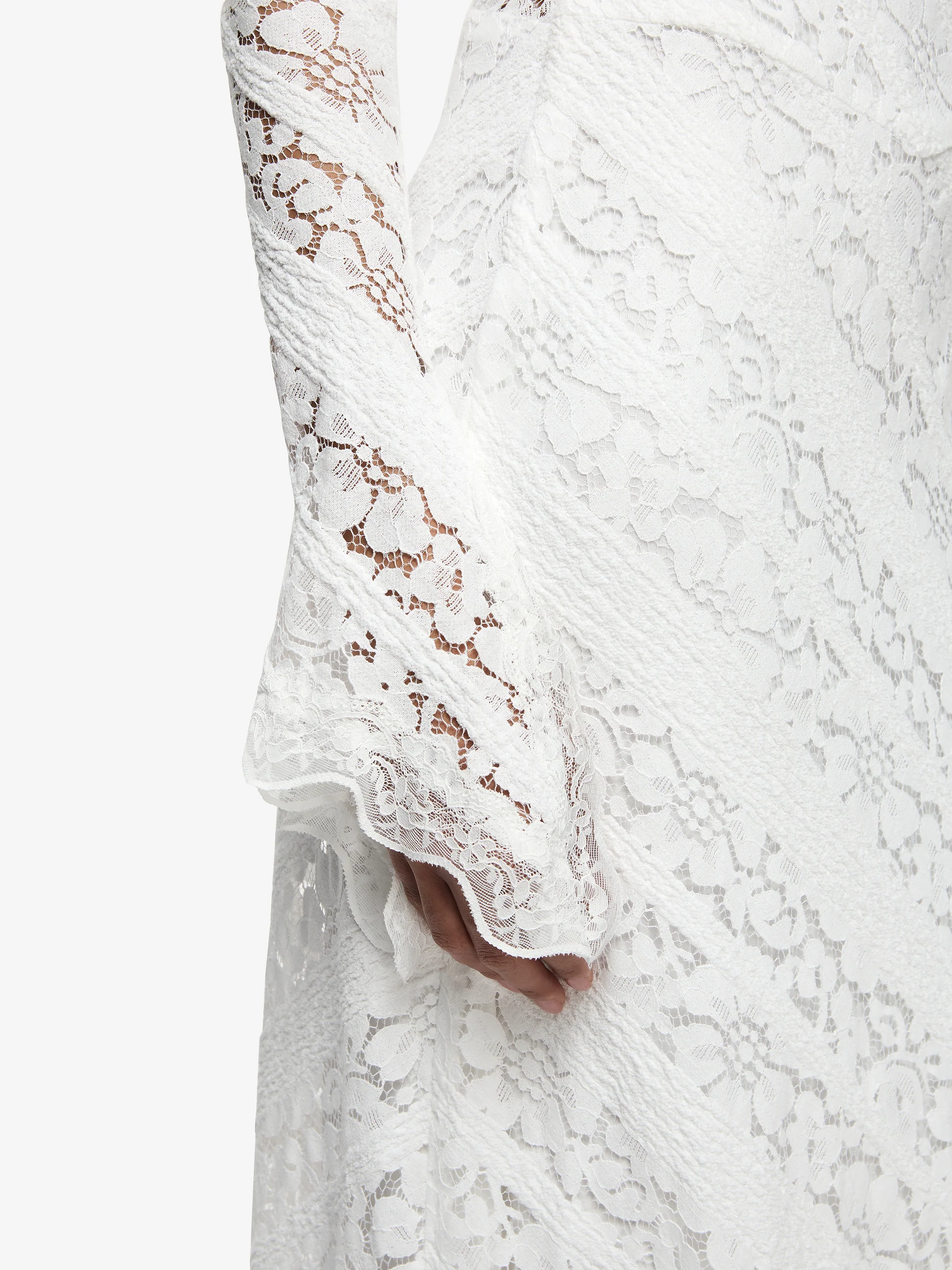 HENRIETTA LONG SLEEVE GOWN - WHITE - Image 4