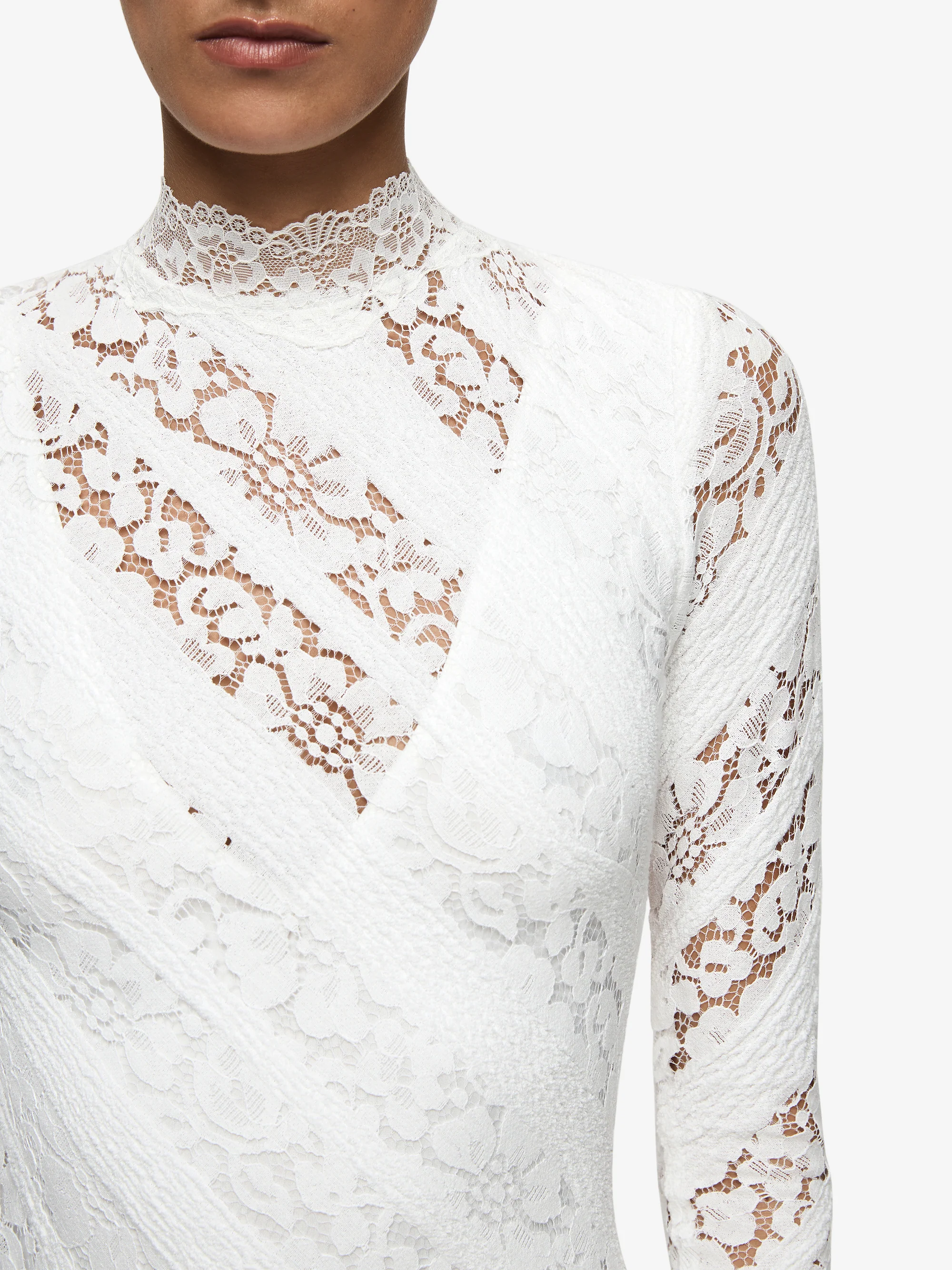 HENRIETTA LONG SLEEVE GOWN - WHITE - Image 6