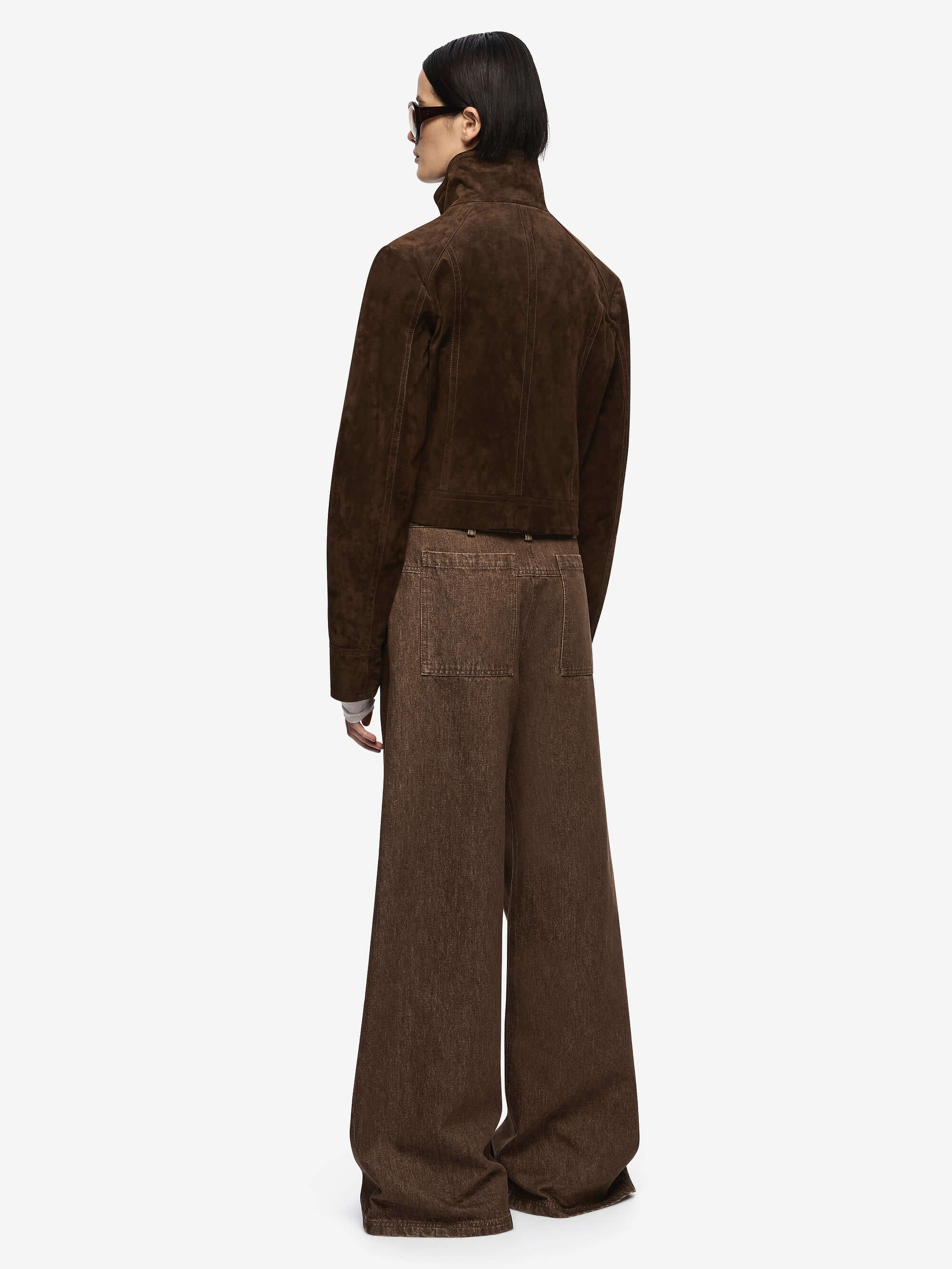 HUNTER SUEDE JACKET - DARK CHOCOLATE - Image 5