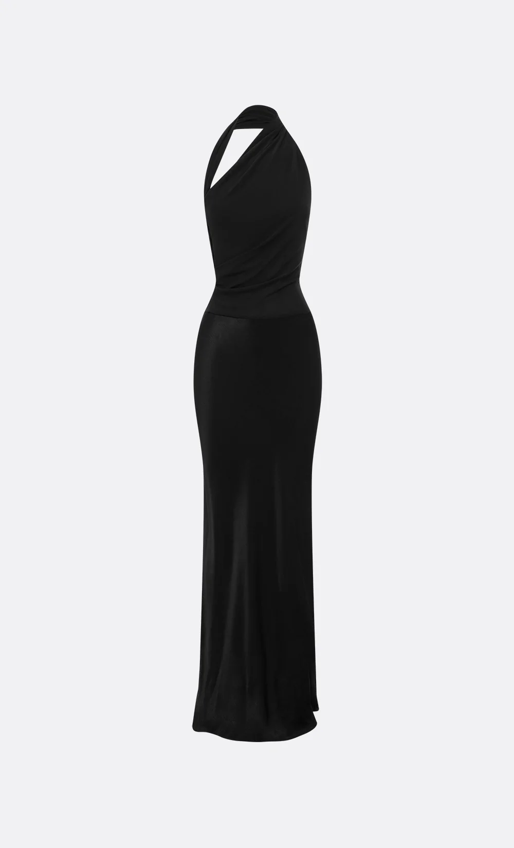 IDA HALTER MAXI DRESS - BLACK - Image 5