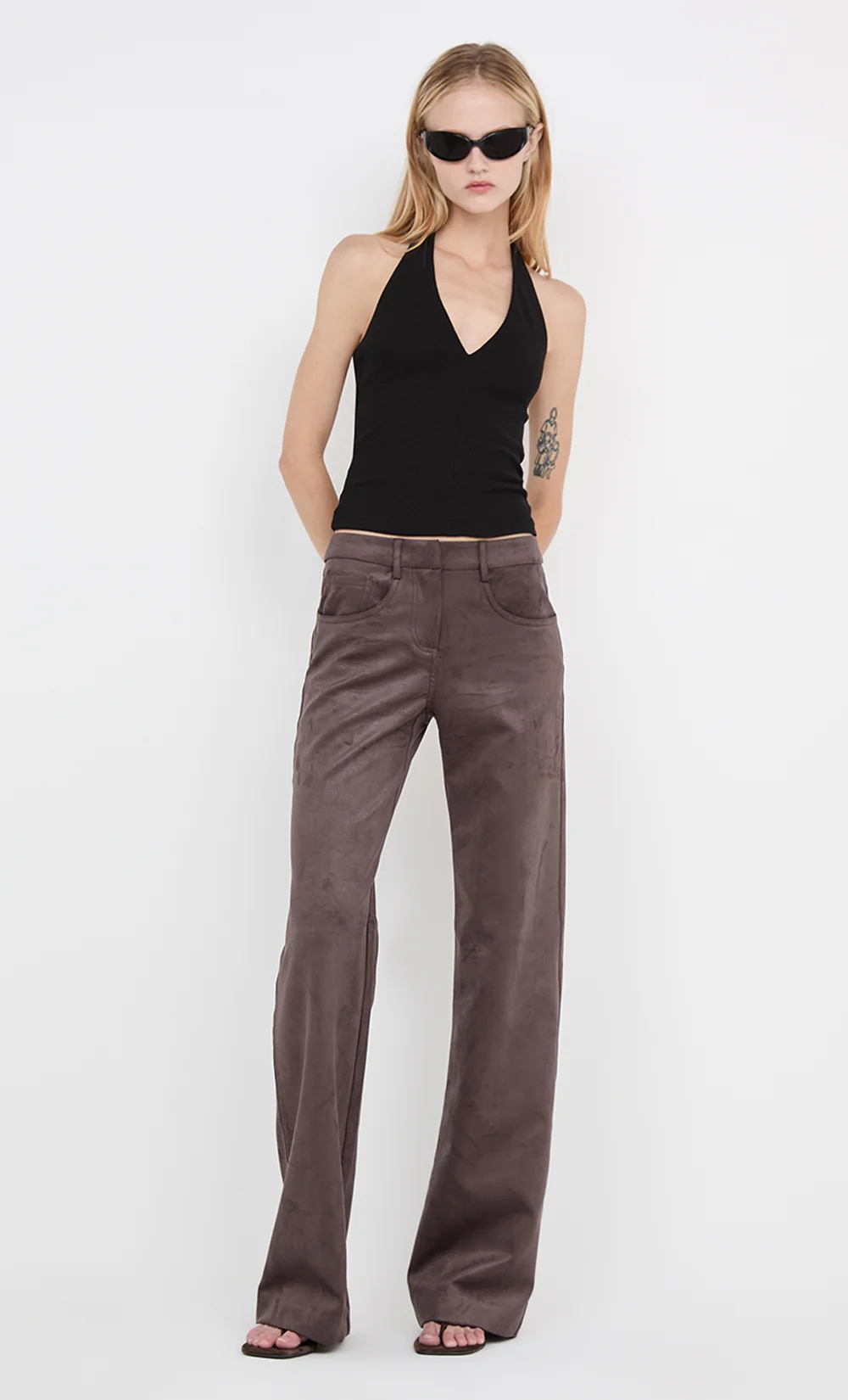 IONE HALTER TOP - BLACK - Image 3