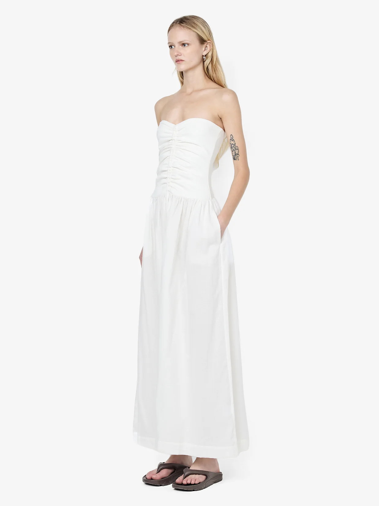 IONE MAXI DRESS - IVORY - Image 2