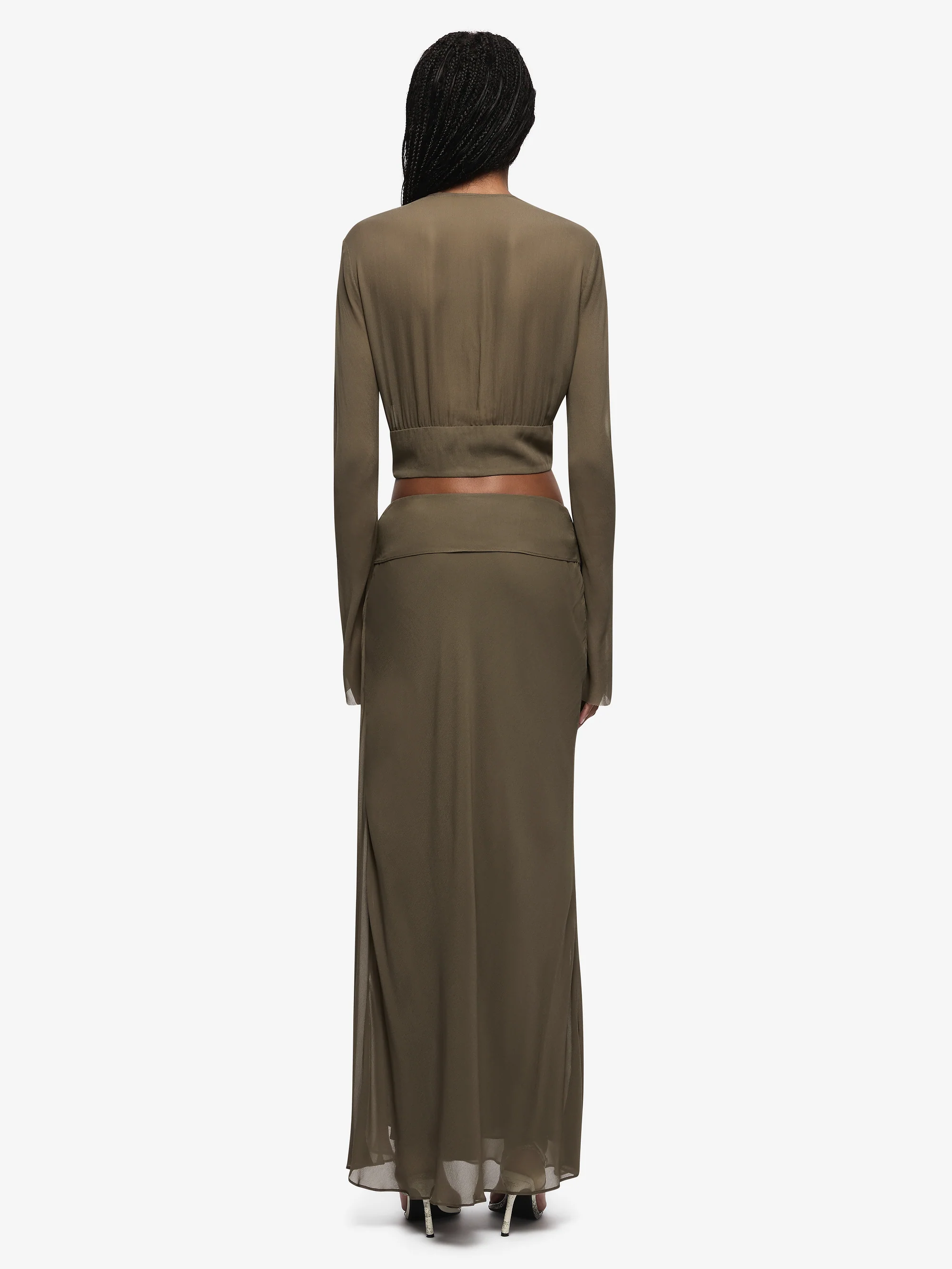 ISABELLA LONG SLEEVE TOP - TWIG - Image 4
