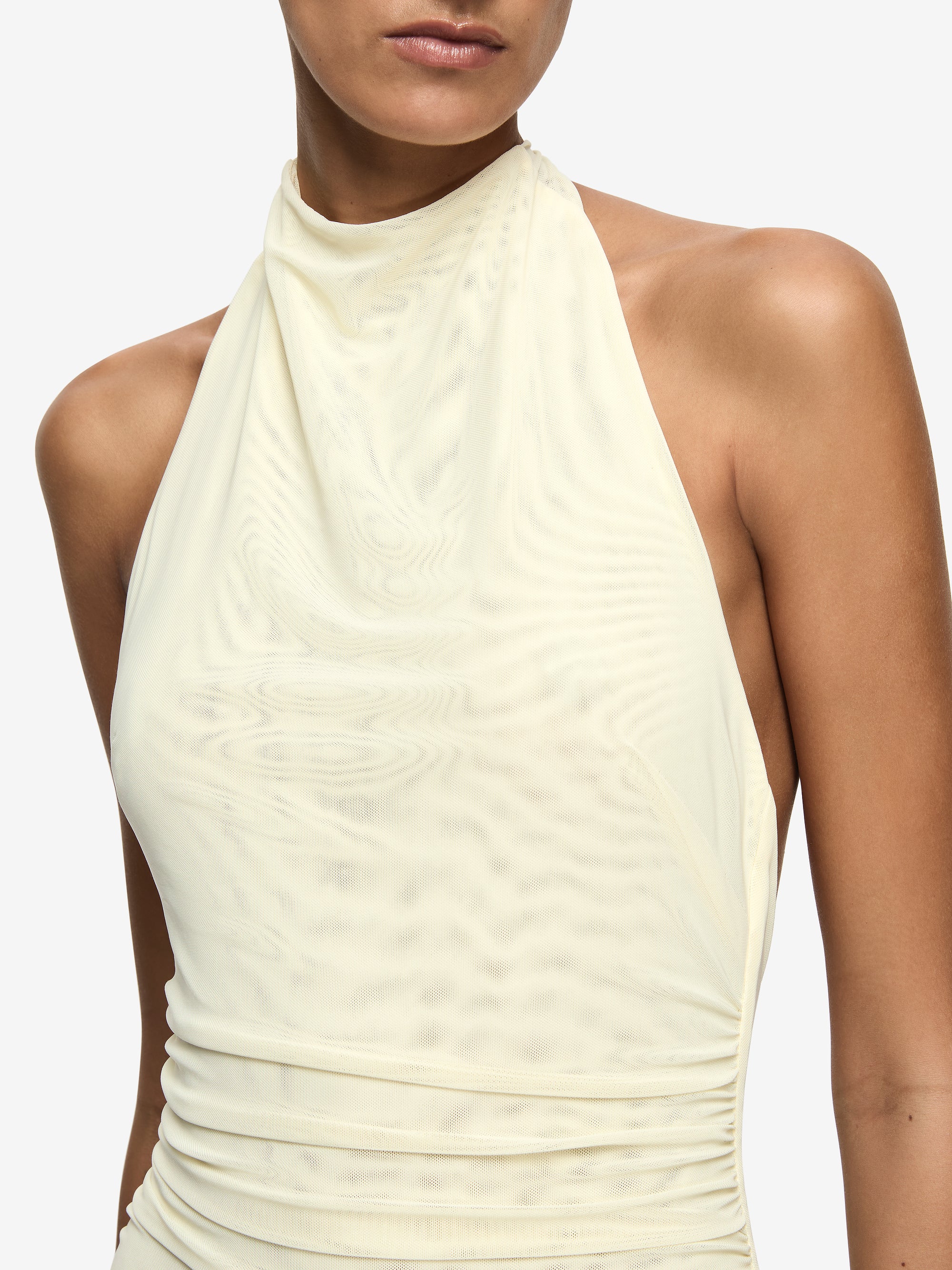JASMIN HALTER DRESS - LEMON SORBET - Image 3