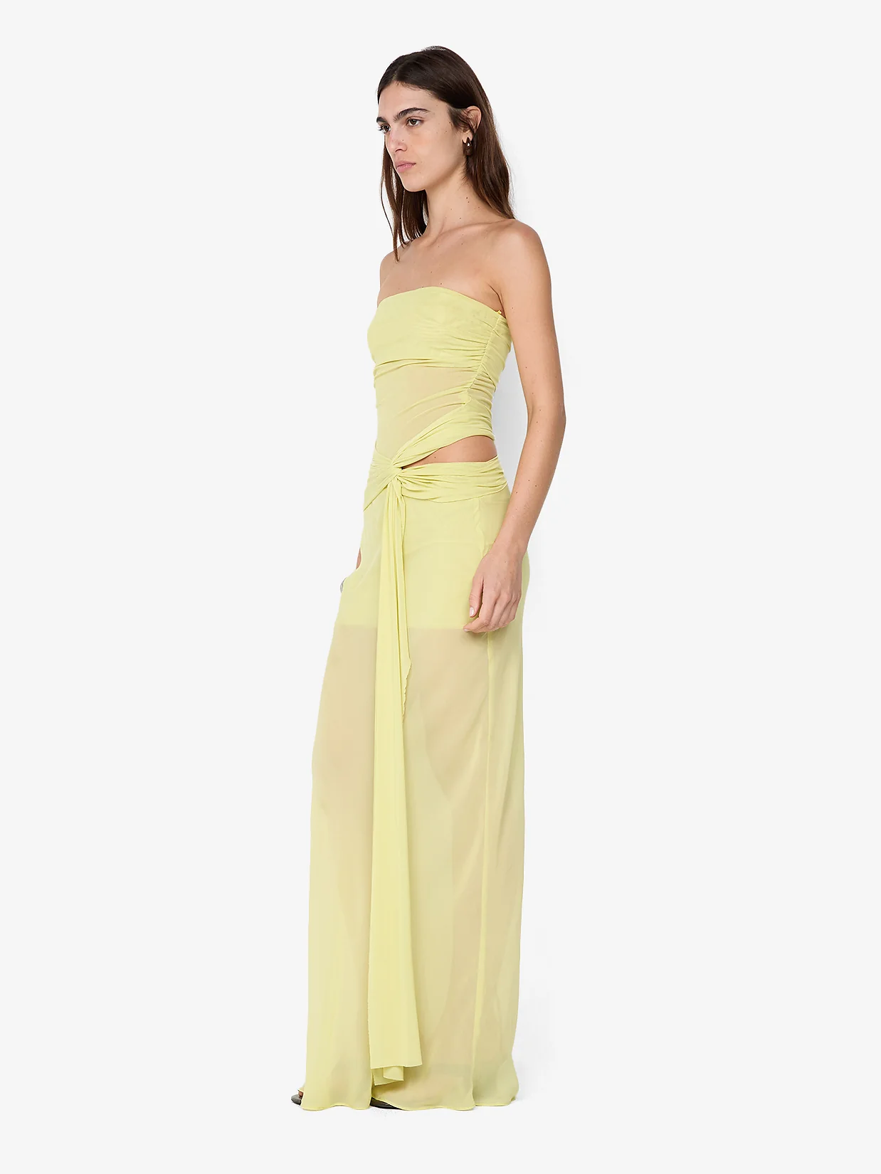 JEHNAYA STRAPLESS MAXI DRESS - CITRUS - Image 2