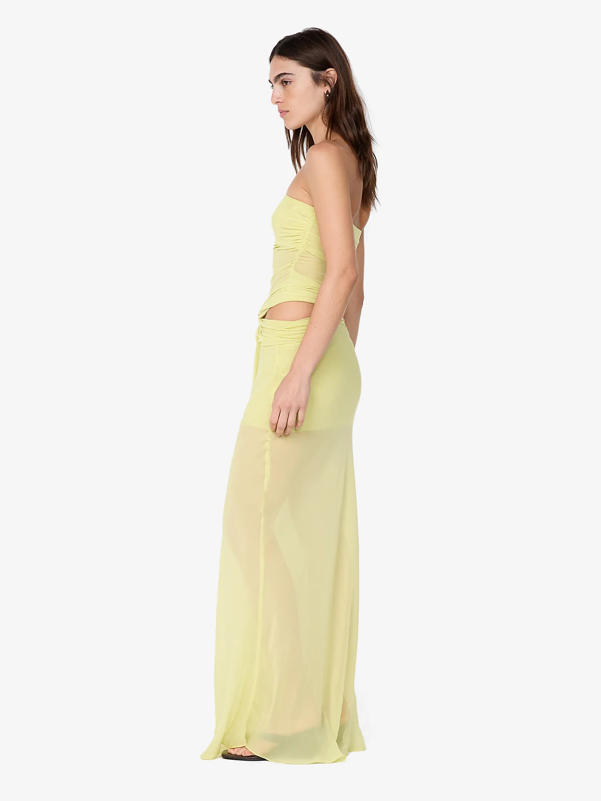 JEHNAYA STRAPLESS MAXI DRESS - CITRUS - Image 3