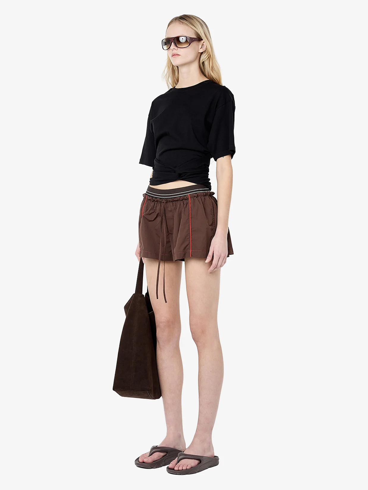 JERRI SHORT - CHOC/RUST - Image 2