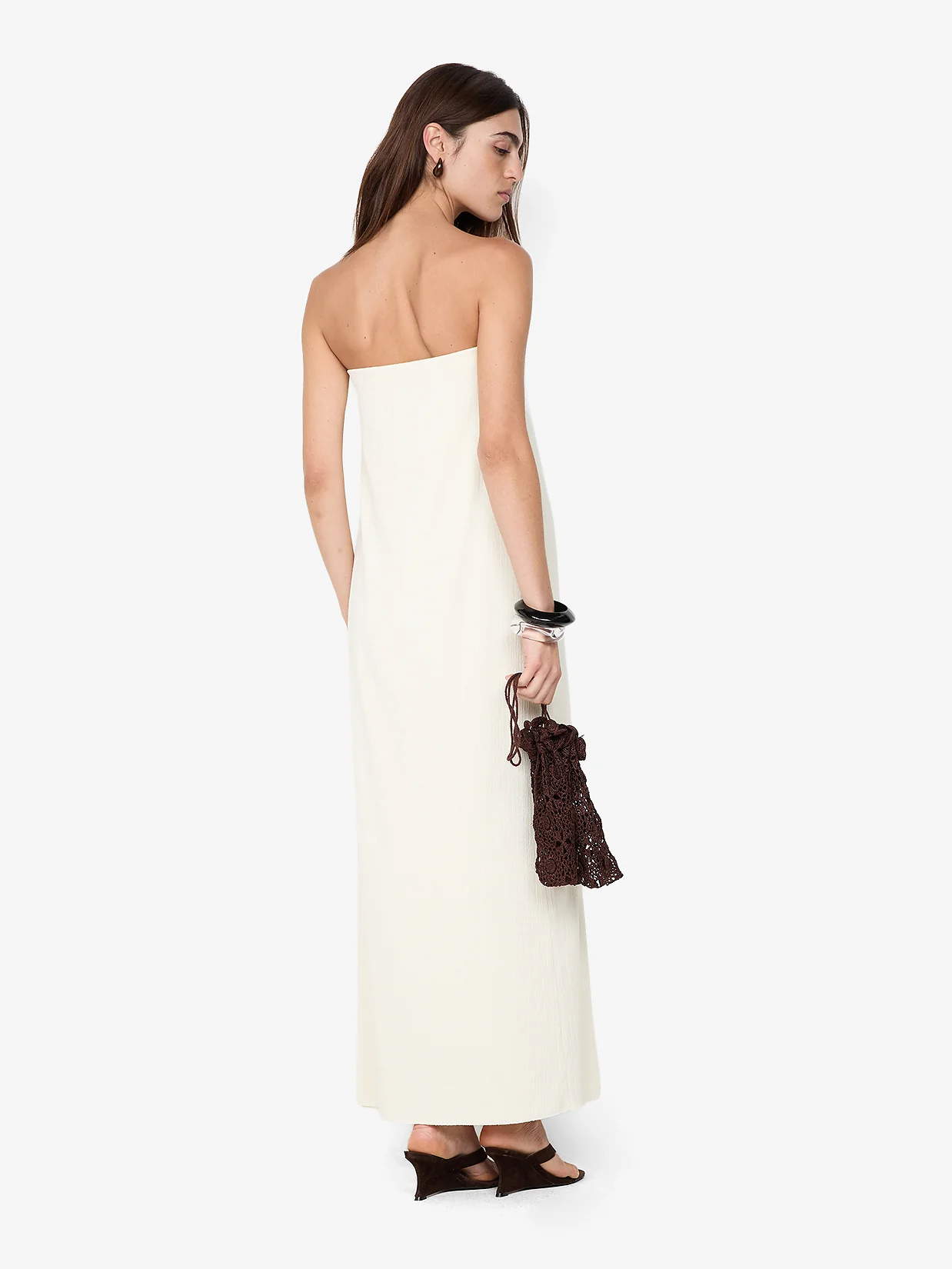 JOLENE STRAPLESS DRESS - IVORY - Image 4