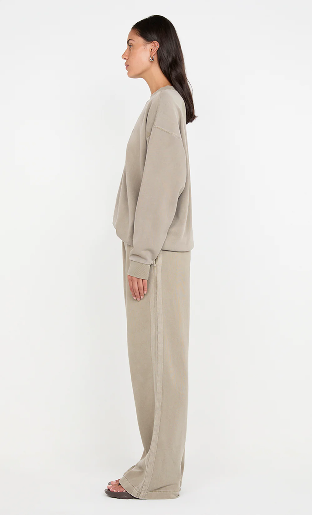 JORJA CREW JUMPER  - TAUPE - Image 4