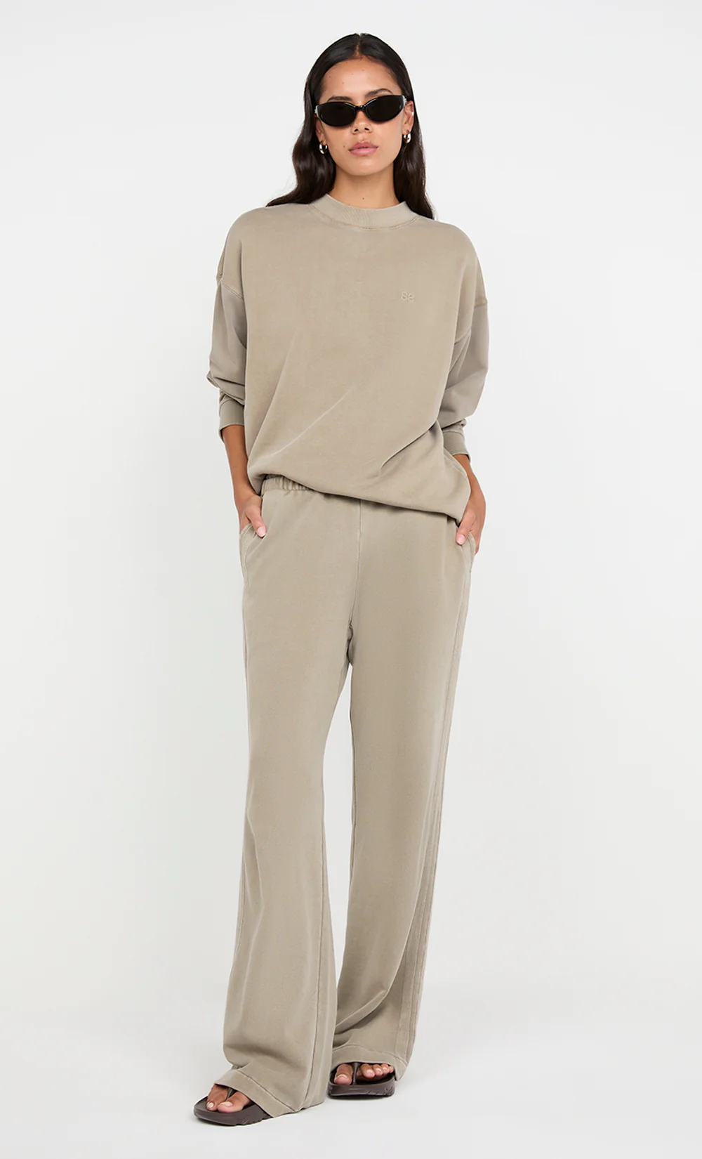 JORJA CREW JUMPER  - TAUPE - Image 5