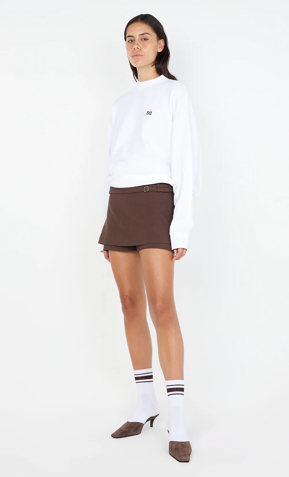 JUDE SKORT - CHOC - Image 5