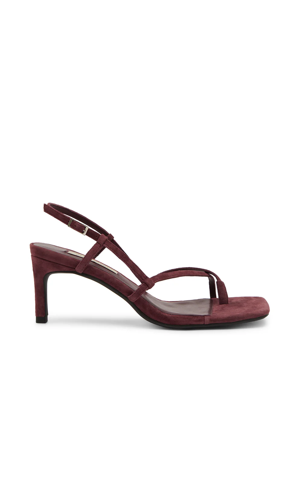 KATE MID HEEL - BURGUNDY SUEDE - Image 2