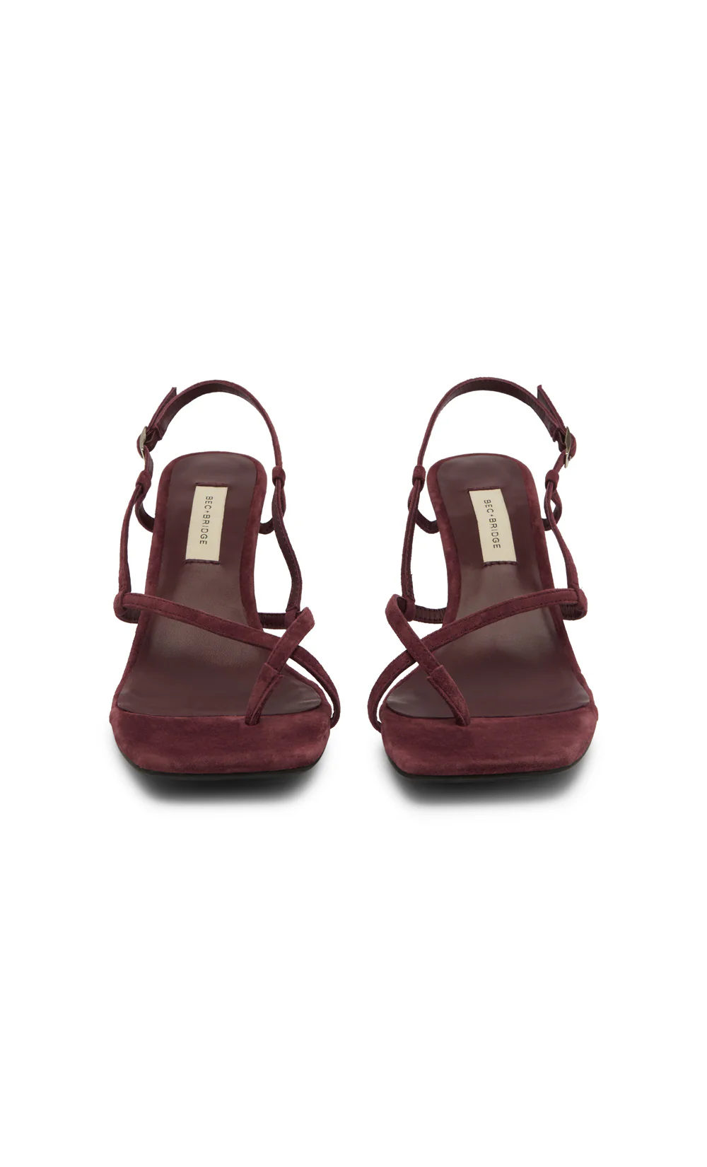 KATE MID HEEL - BURGUNDY SUEDE - Image 3