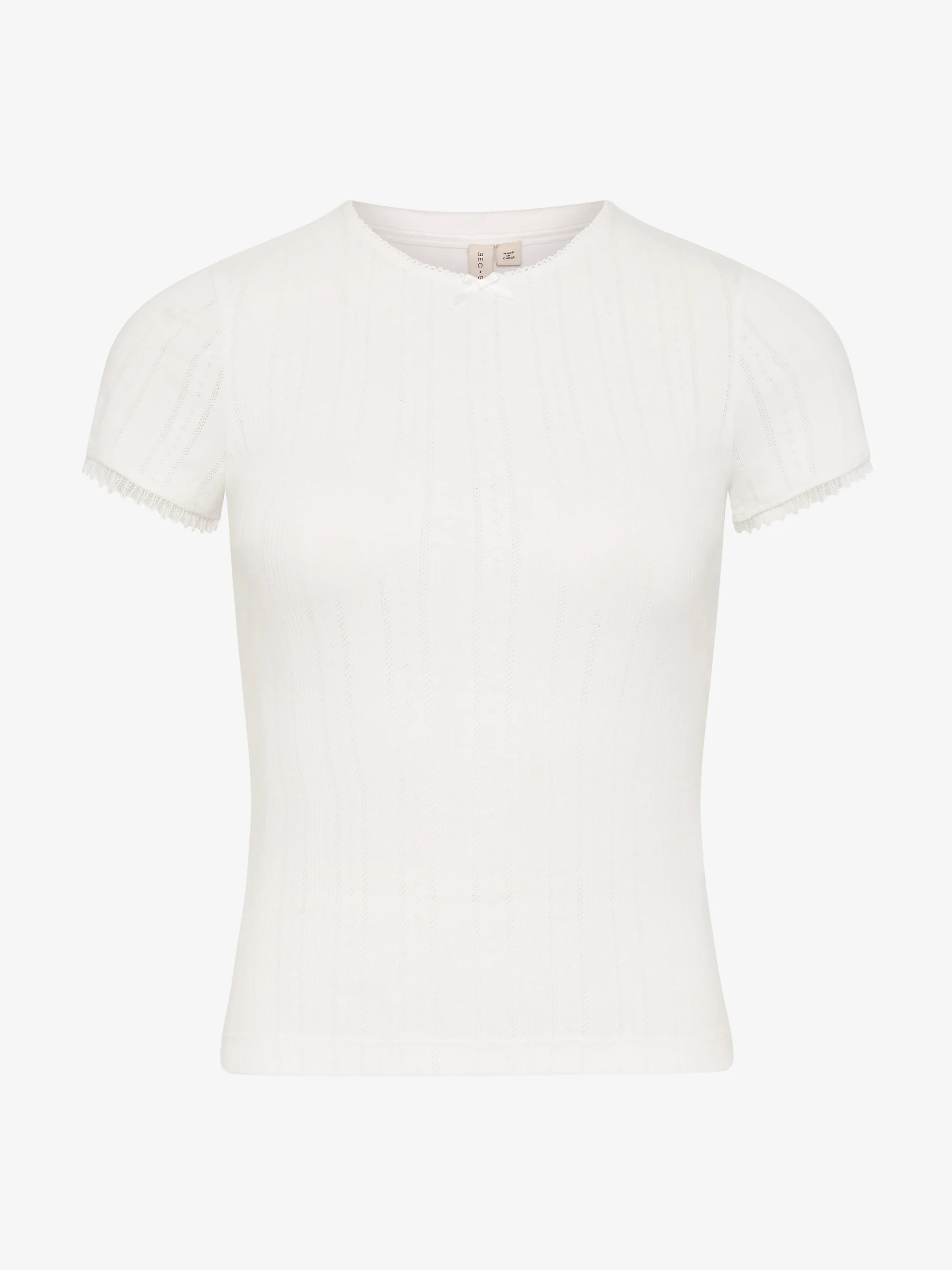 LACIE BABY TEE - IVORY - Image 3