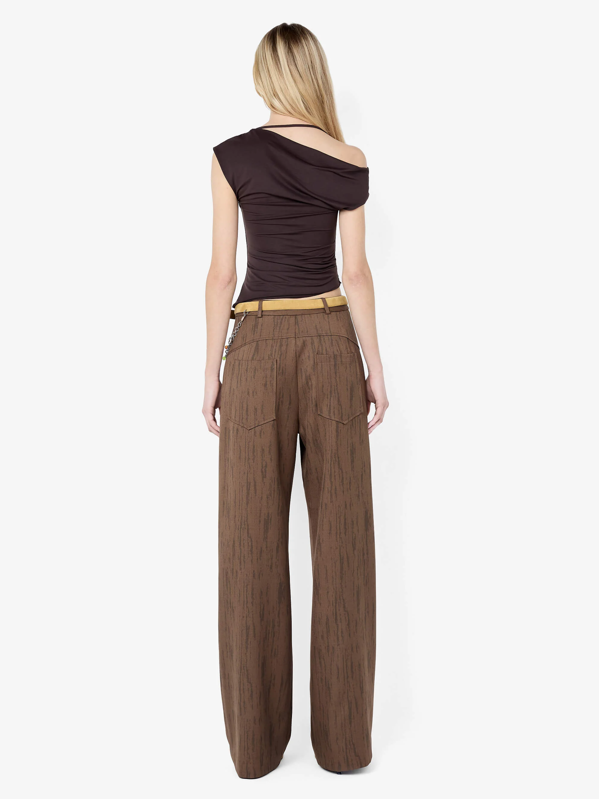 MIRABELLE ASYM TOP - DARK CHOCOLATE - Image 4