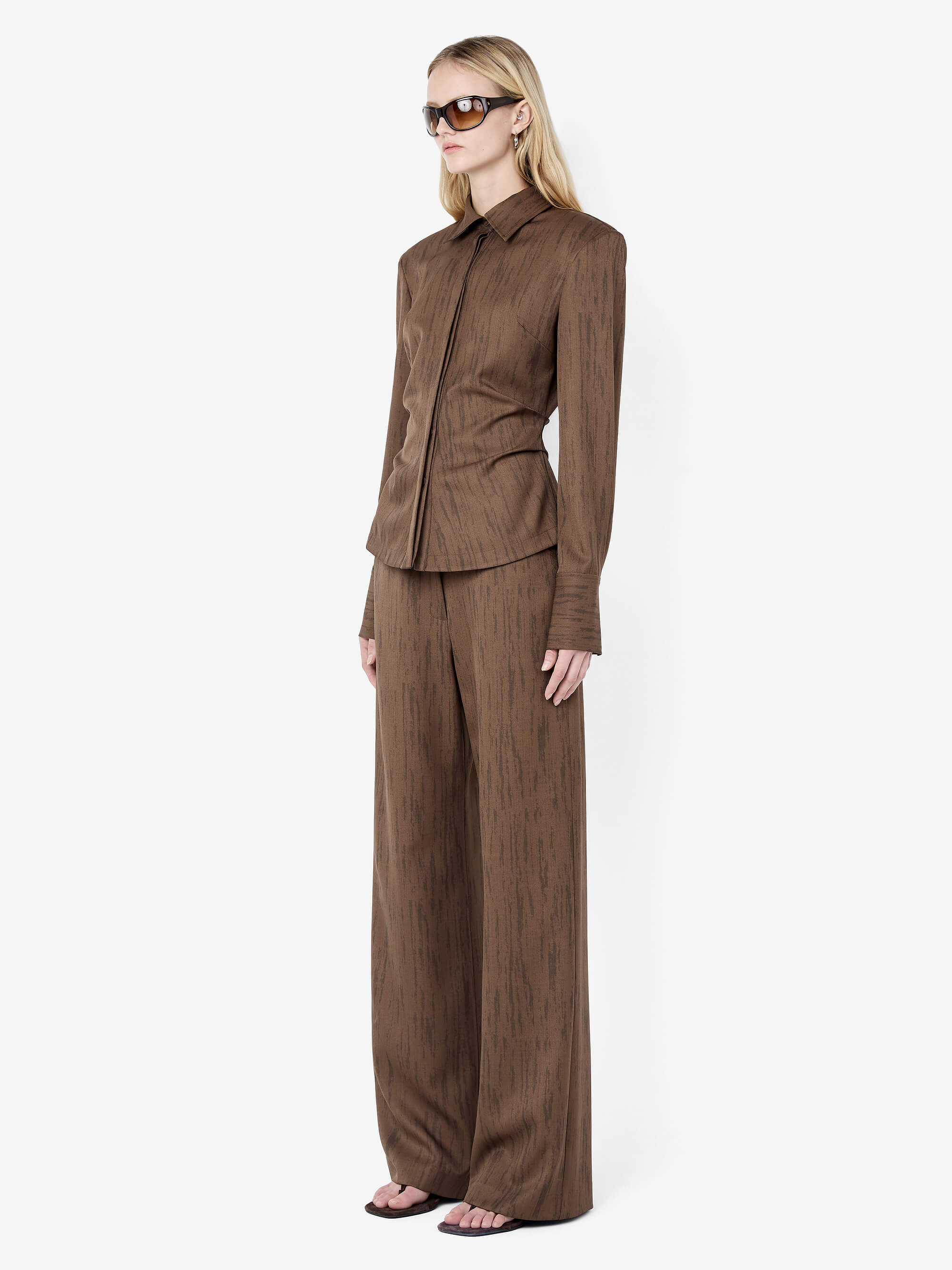 LAURENT SHIRT - WOODGRAIN CHOC - Image 2
