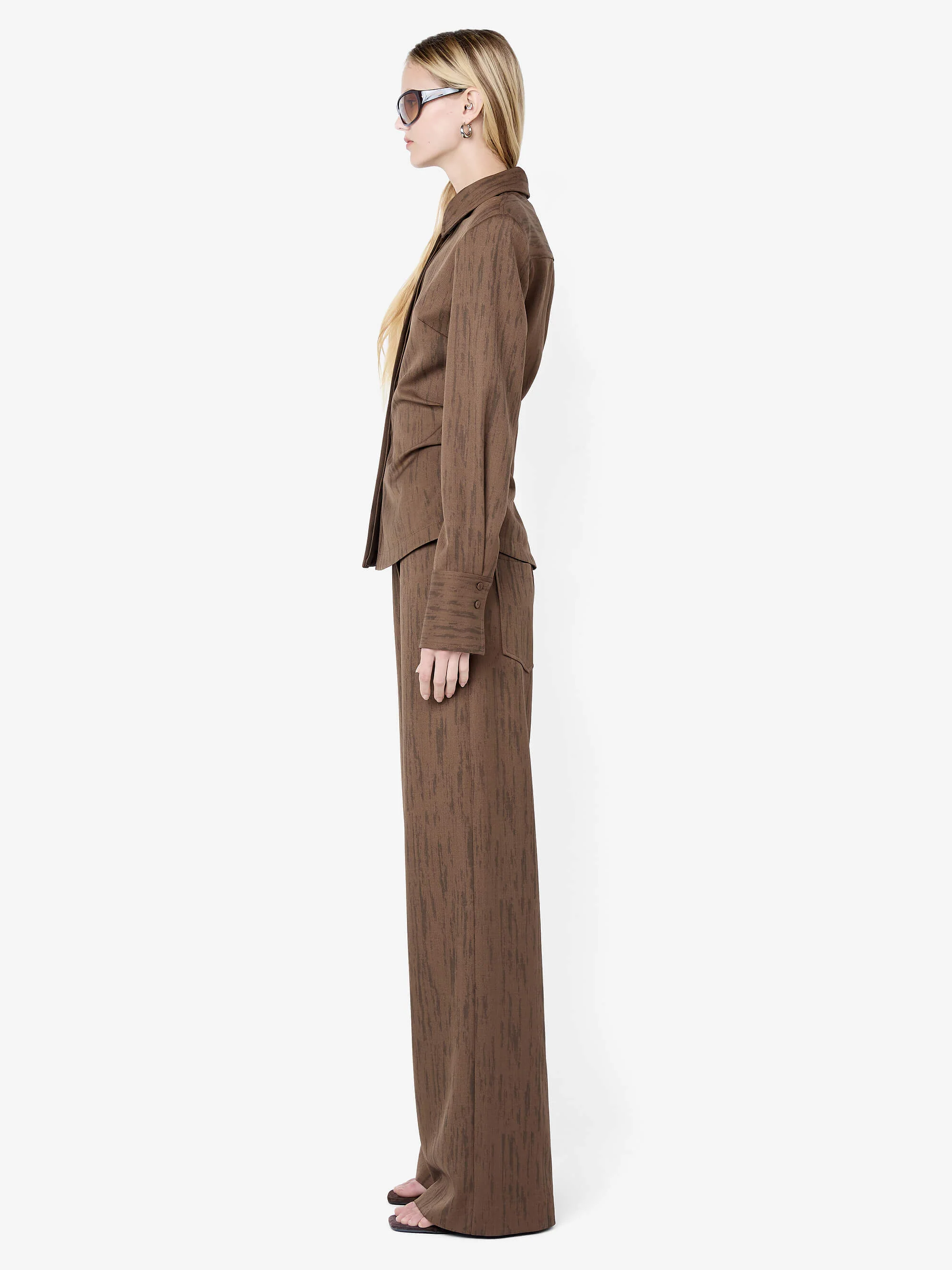 LAURENT SHIRT - WOODGRAIN CHOC - Image 3