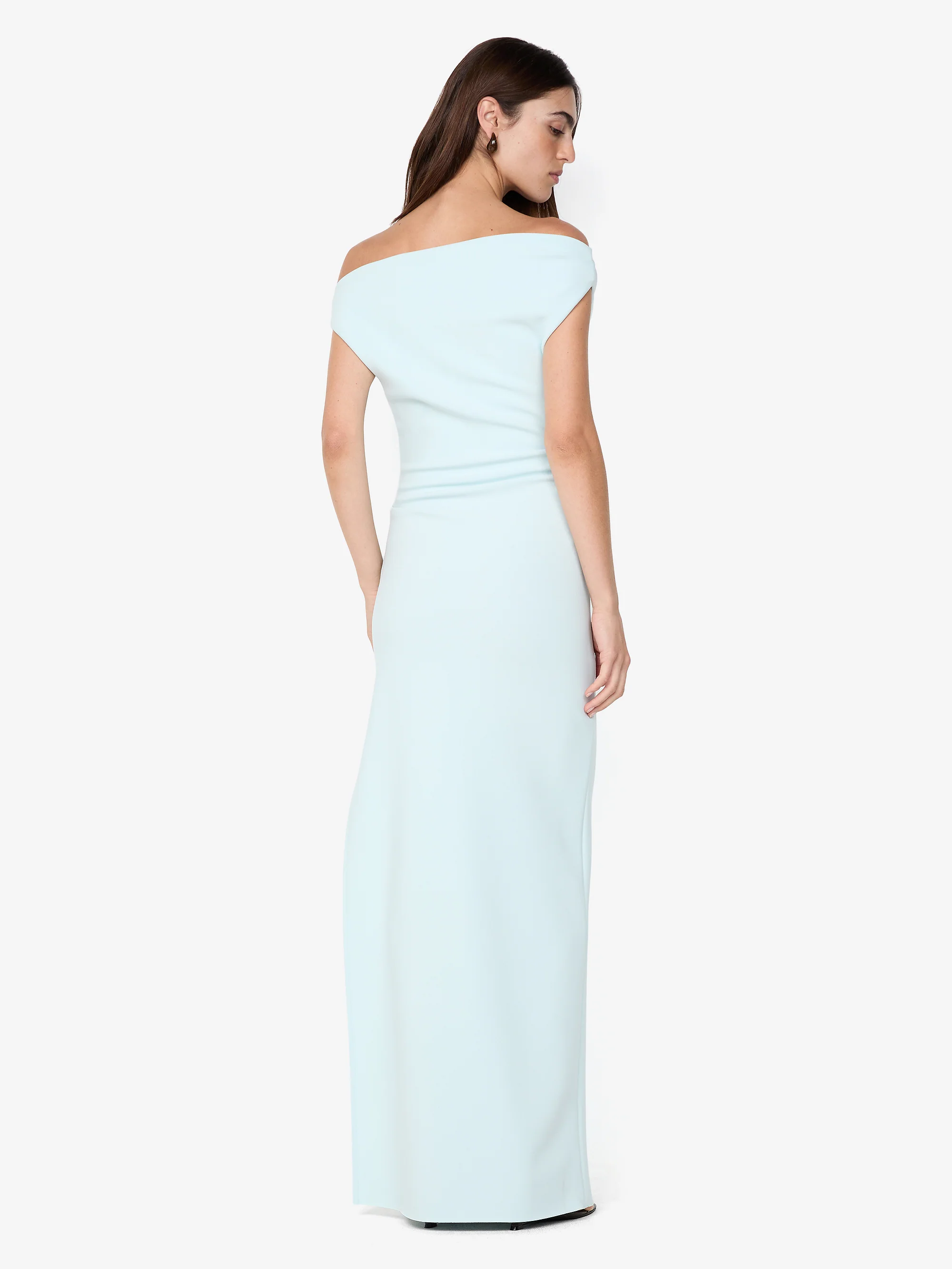 LEORA ASYM MAXI DRESS - ARCTIC BLUE - Image 3