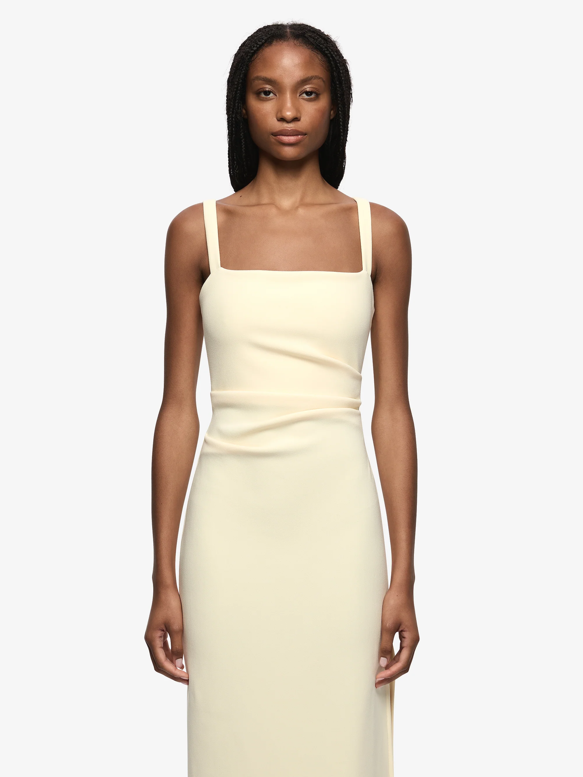 LEORA TUCK MAXI DRESS - LEMON SORBET - Image 2