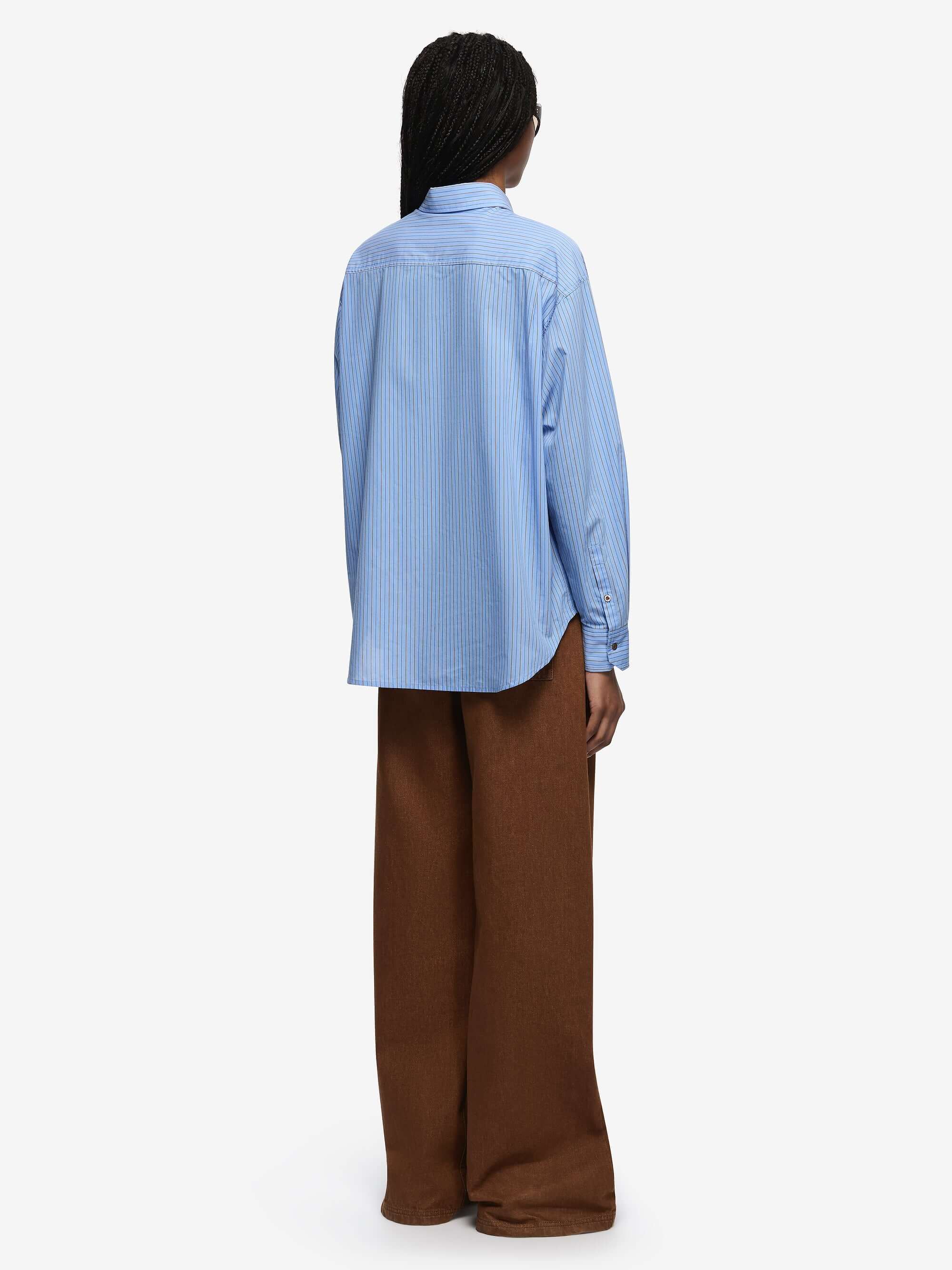 LINUS SHIRT - CHAMBRAY BLUE STRIPE - Image 4