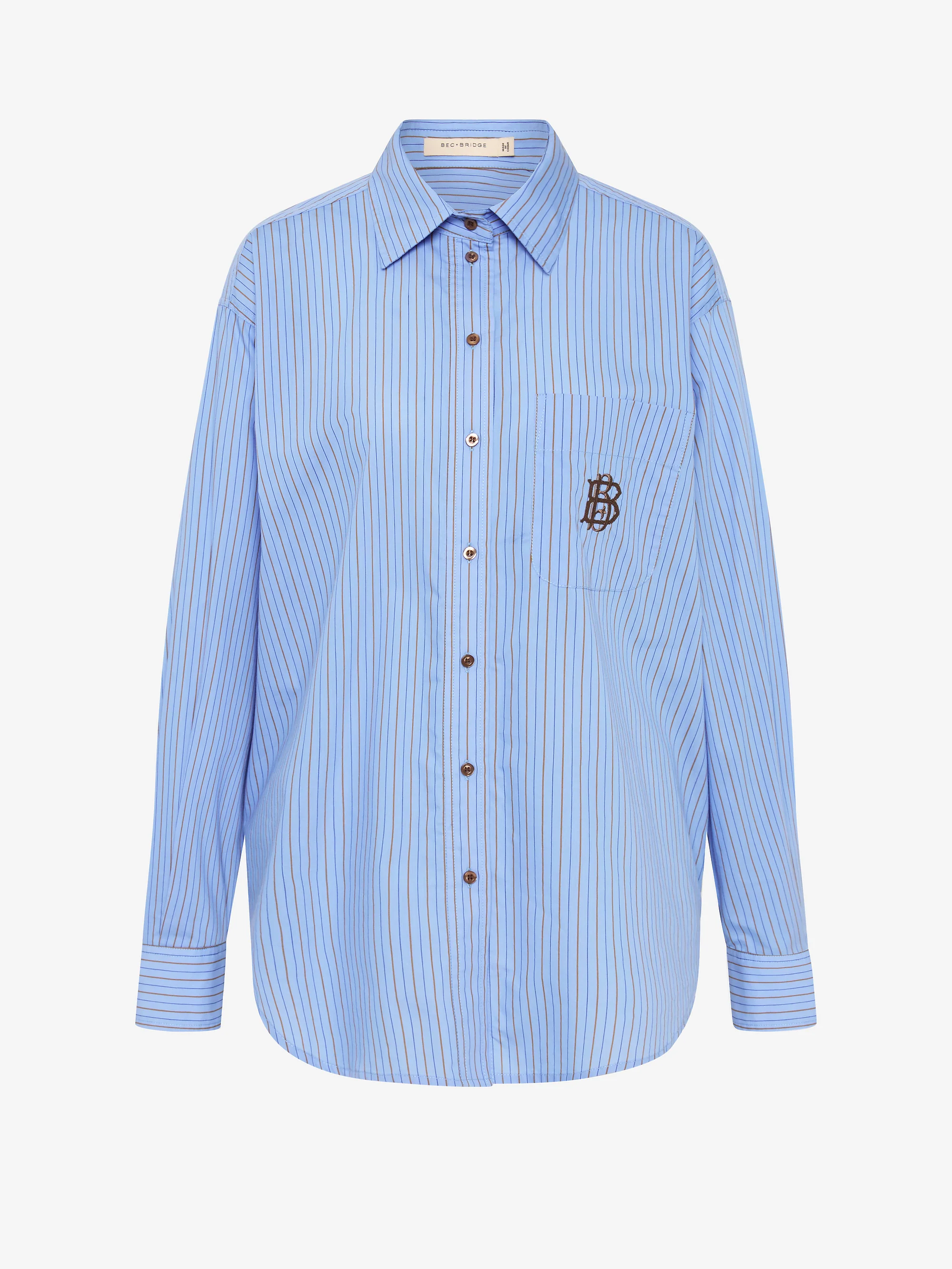 LINUS SHIRT - CHAMBRAY BLUE STRIPE - Image 5