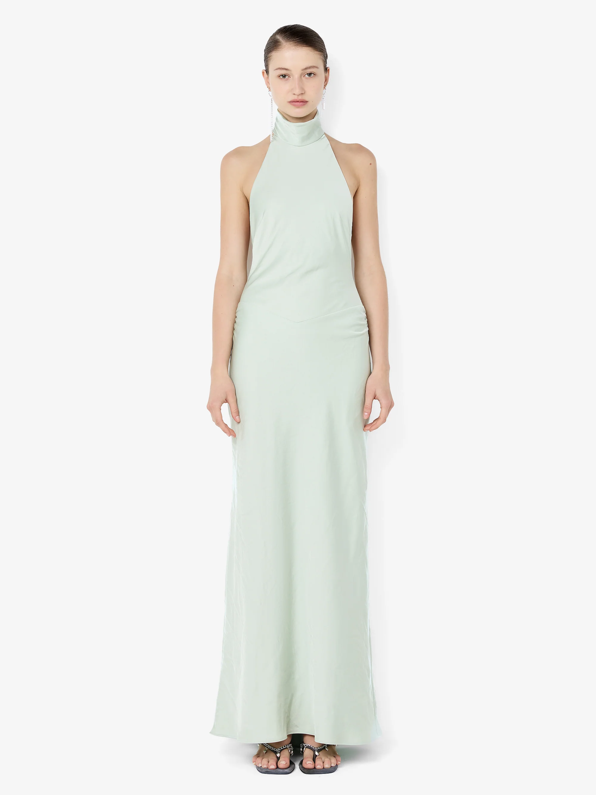 LISETTE HALTER MAXI DRESS - MINT