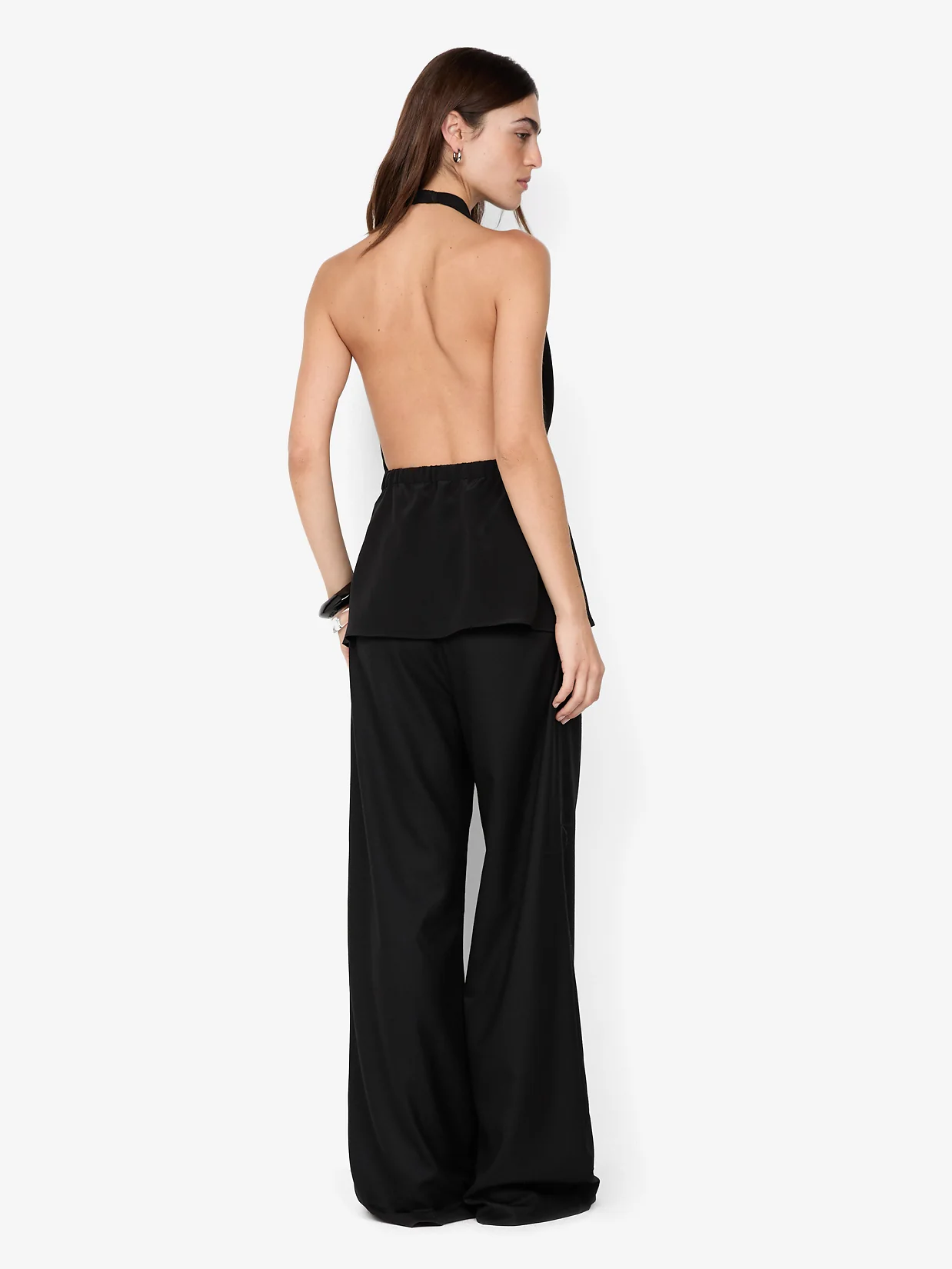 LORA HALTER TOP - BLACK - Image 2