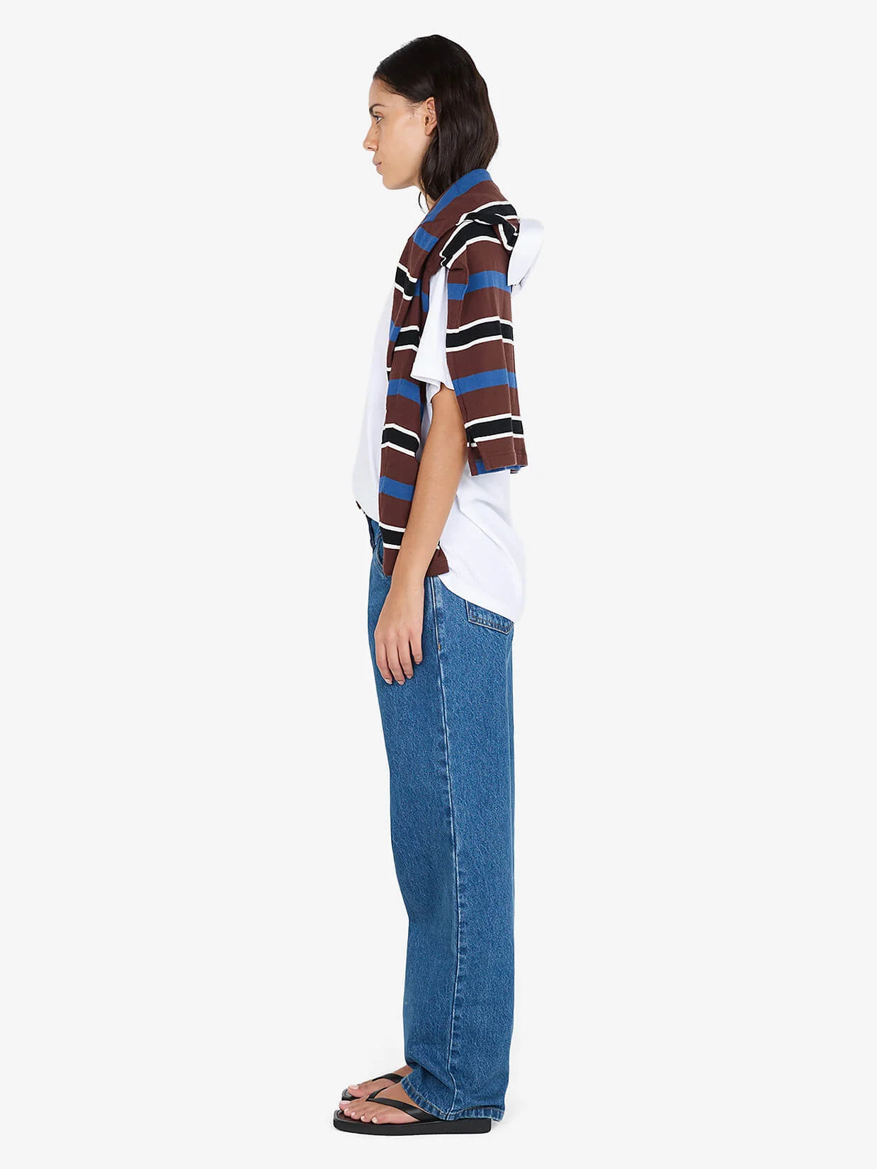 LUCIEN CONTRAST JEAN - INDIGO/WASHED DENIM - Image 2