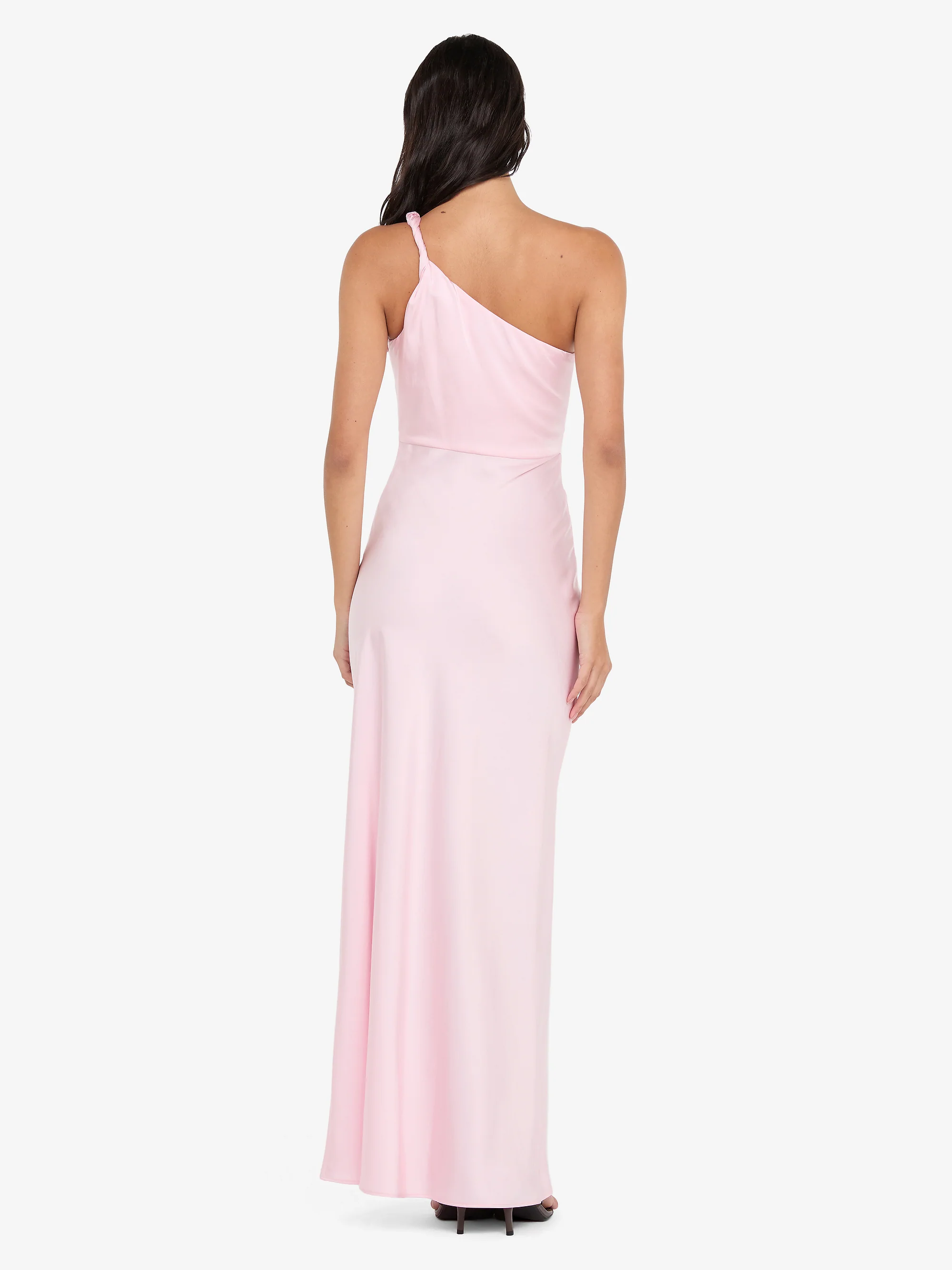 LUNETTA ASYM DRESS - POWDER PINK - Image 3