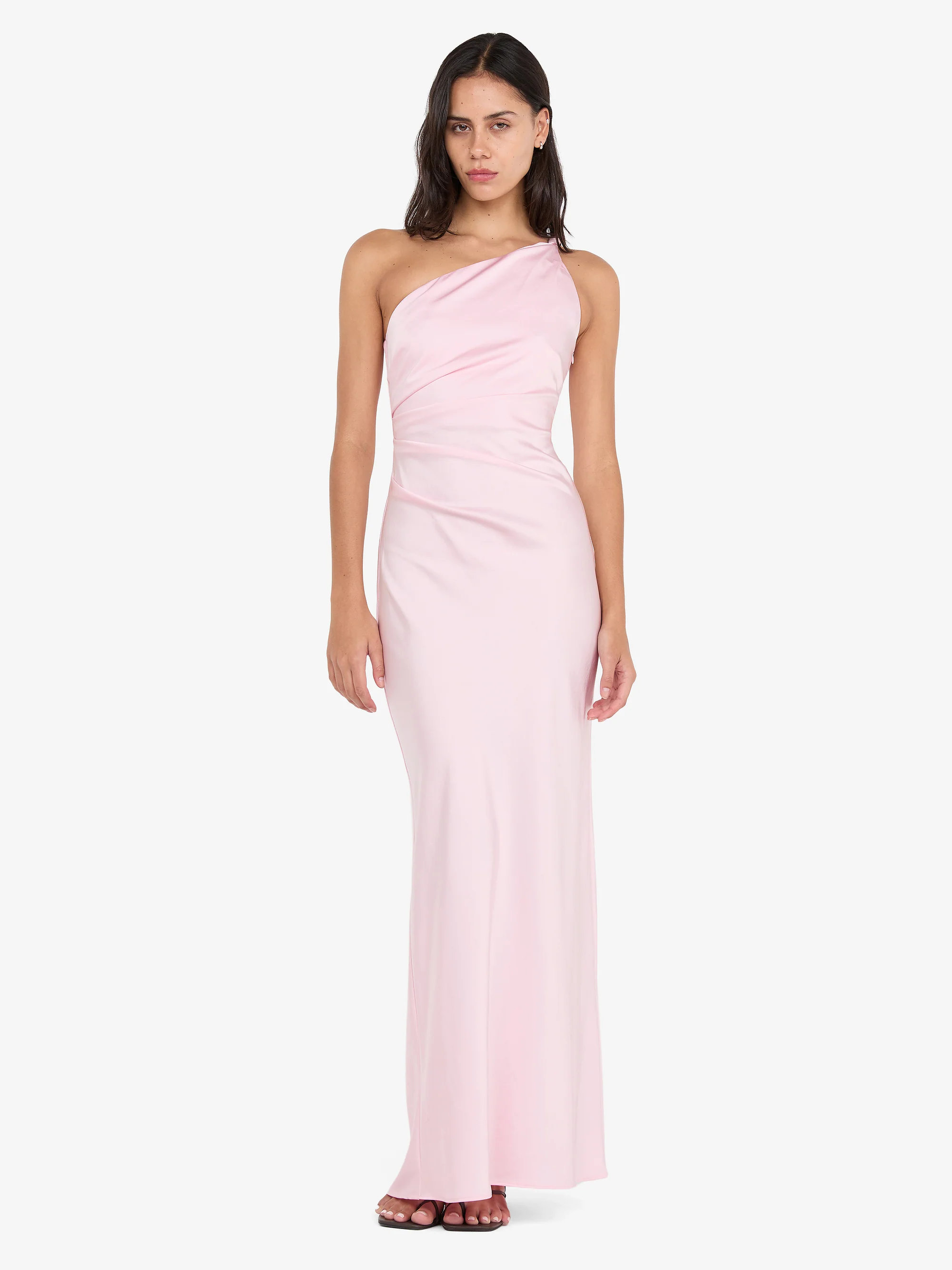 LUNETTA ASYM DRESS - POWDER PINK - Image 4