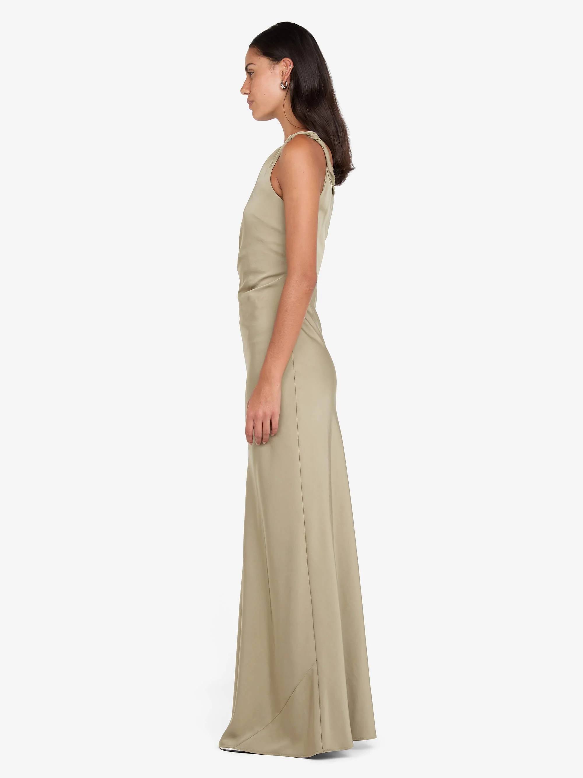 LUNETTA TWIST STRAP DRESS - SAGE - Image 2