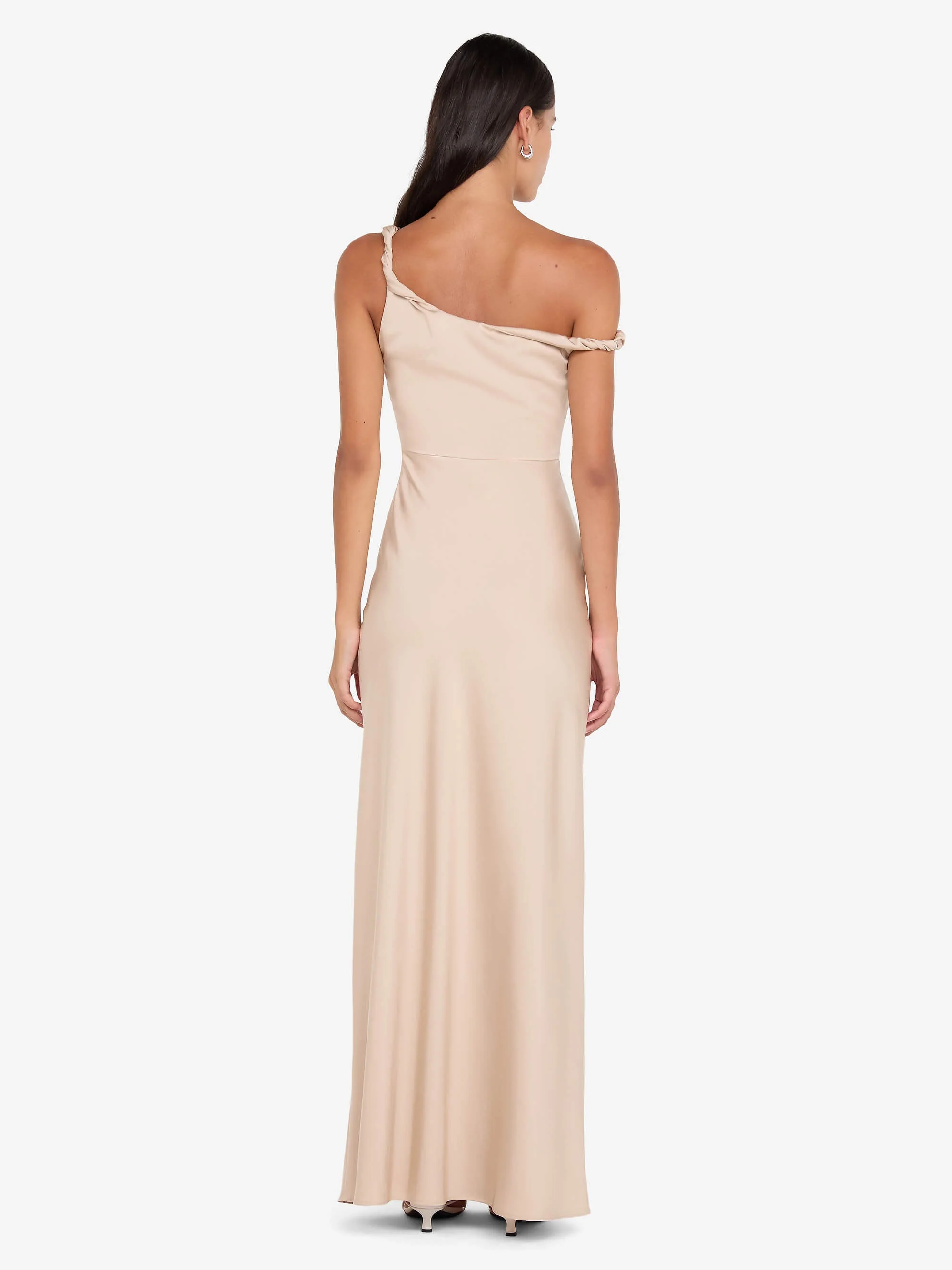 LUNETTA TWIST STRAP DRESS - SAND - Image 3