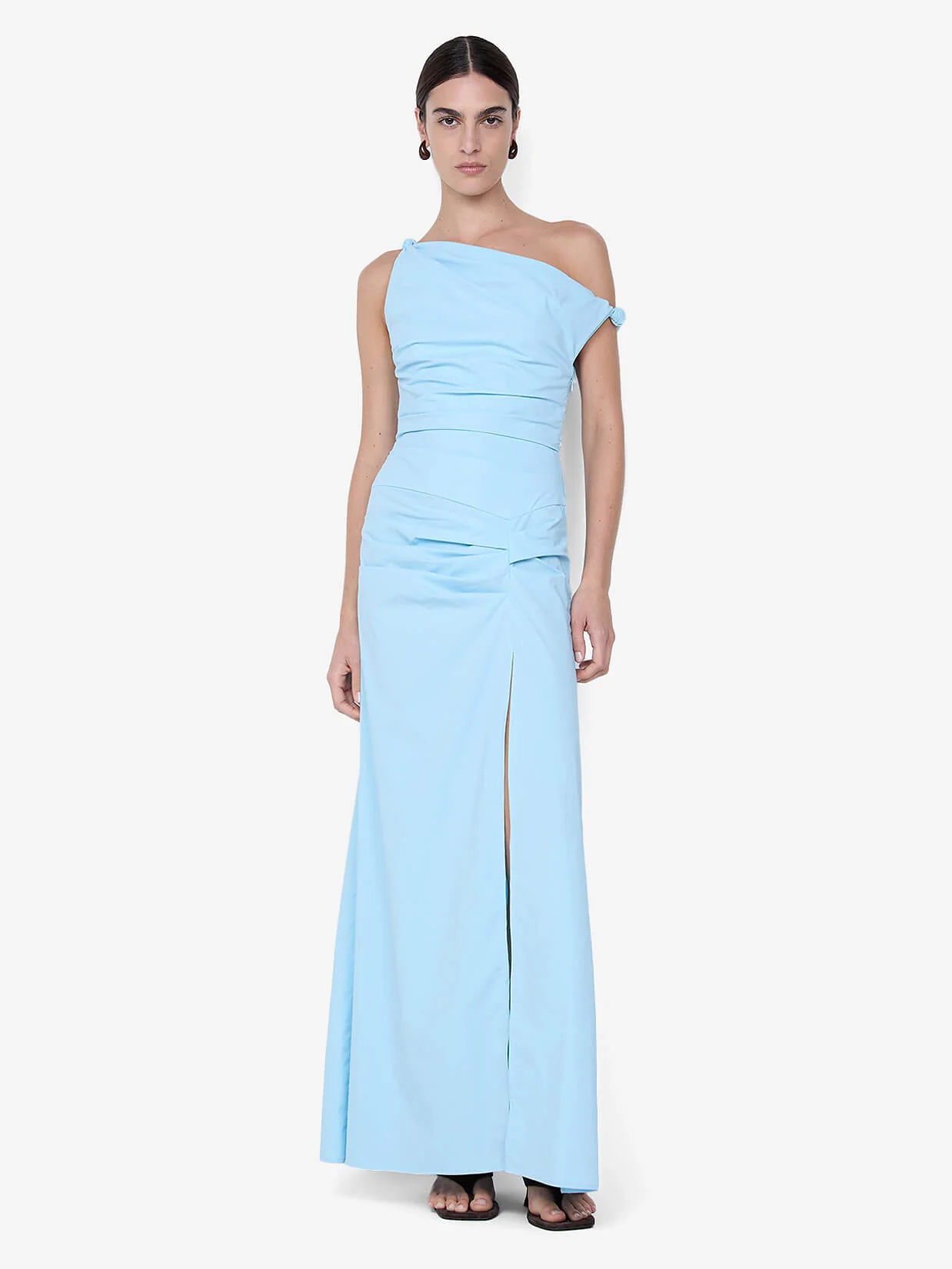 LYANA ASYM MAXI DRESS - SKY BLUE